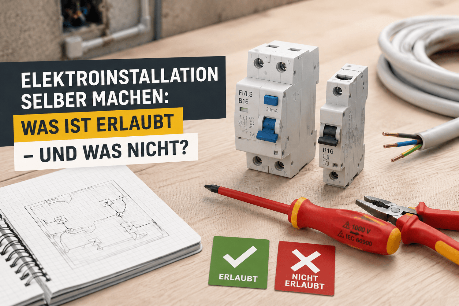 Elektroinstallation selber machen: Was ist erlaubt – und was nicht? - Kabelkaufhaus