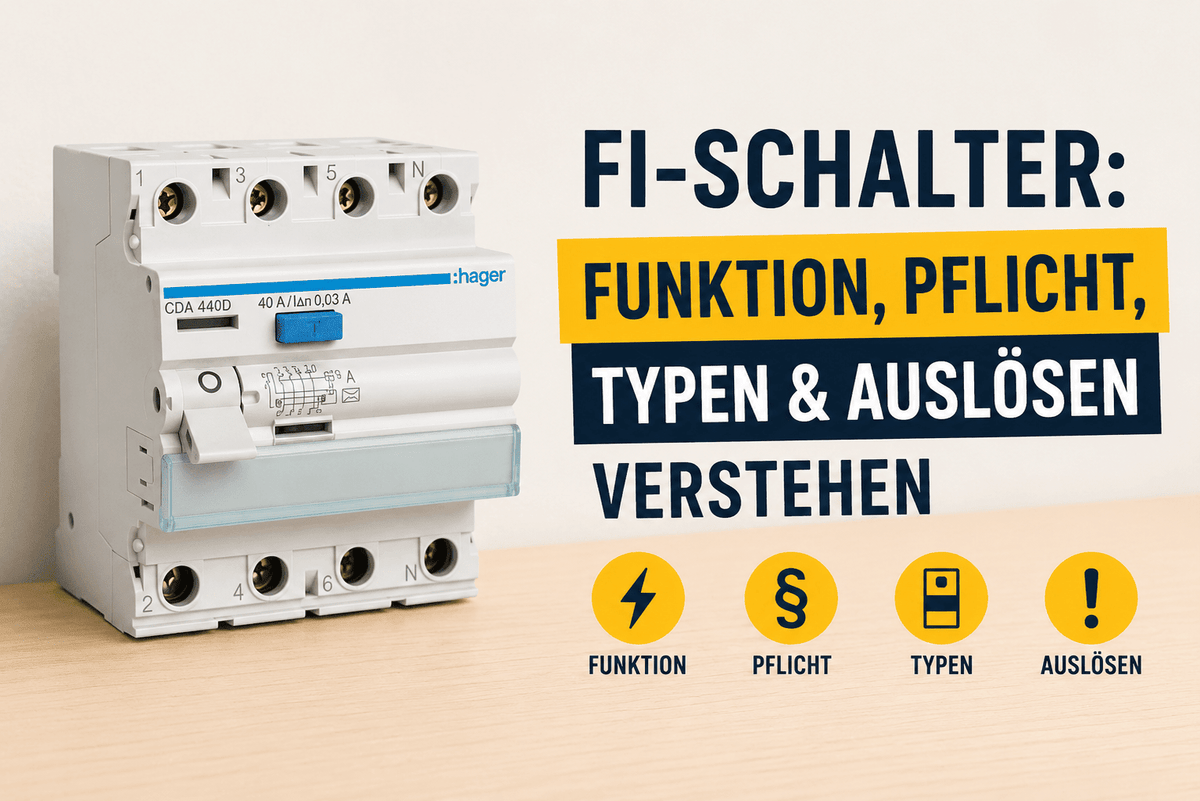 FI-Schalter: Funktion, Pflicht, Typen & Auslösen verstehen - Kabelkaufhaus