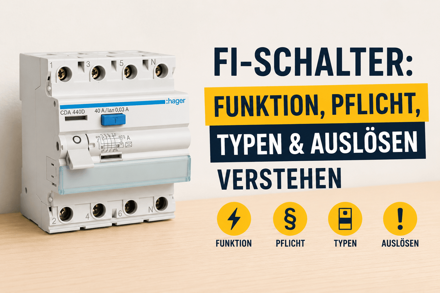 FI-Schalter: Funktion, Pflicht, Typen & Auslösen verstehen - Kabelkaufhaus