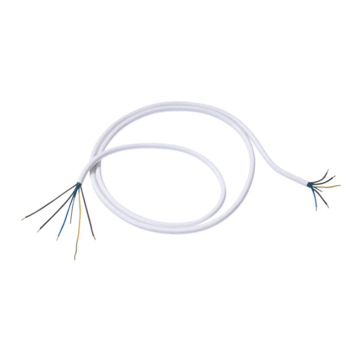 Herdanschlusskabel H05VV-F 5G1,5 / 5G2,5 / 3G2,5 mm², 1,5–5 m, weiß