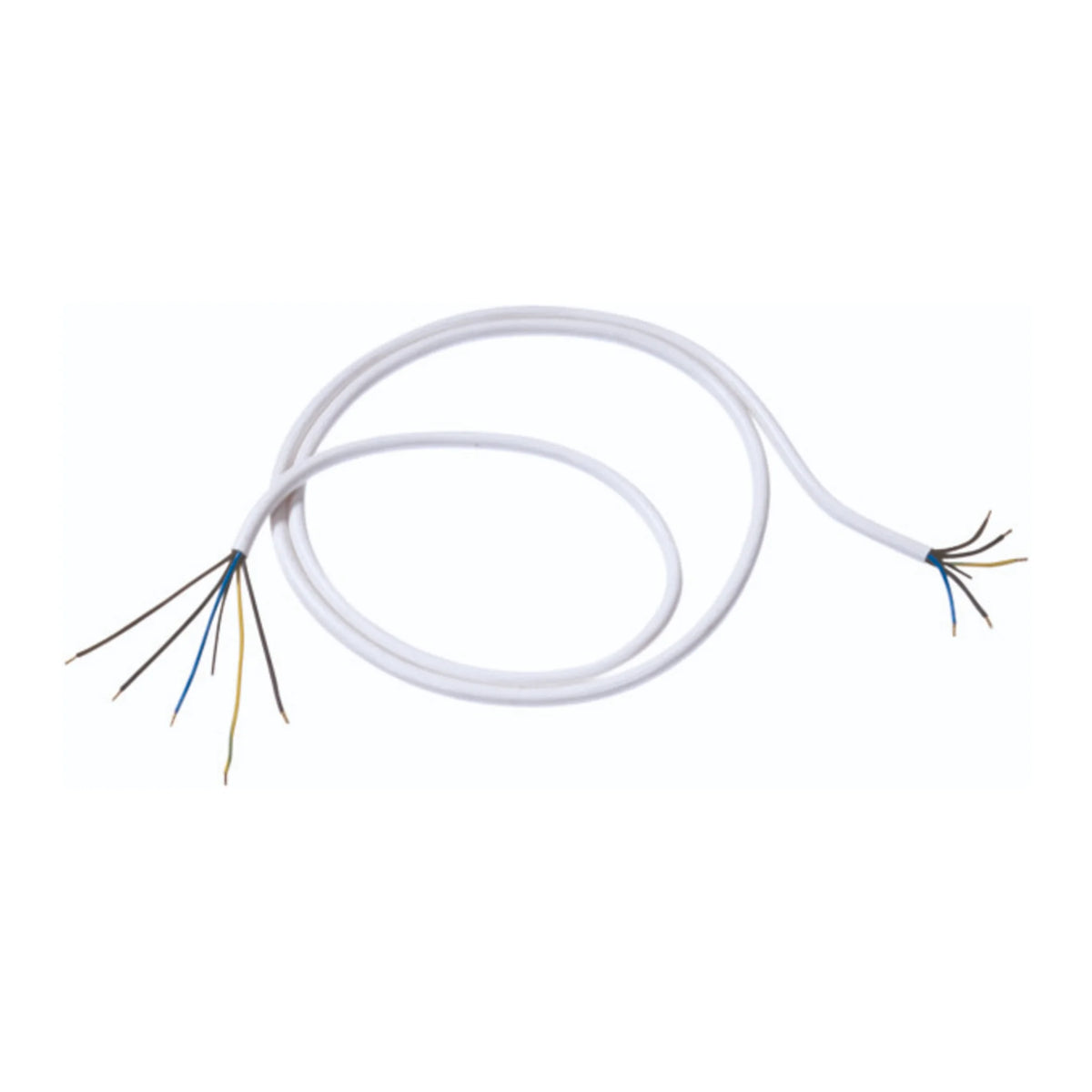 Herdanschlusskabel H05VV-F 5G1,5 / 5G2,5 / 3G2,5 mm², 1,5–5 m, weiß