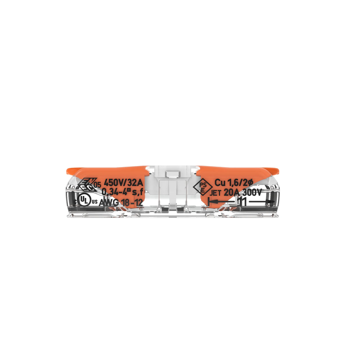 Durchgangsverbinder mit Hebel Serie 221, 0,2–4 mm², 450 V / 32 A