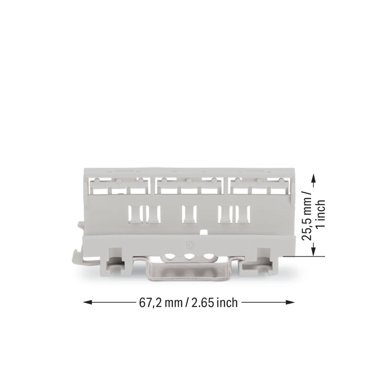 Befestigungsadapter 221-500 / 221-510, TS 35 oder Schraubmontage