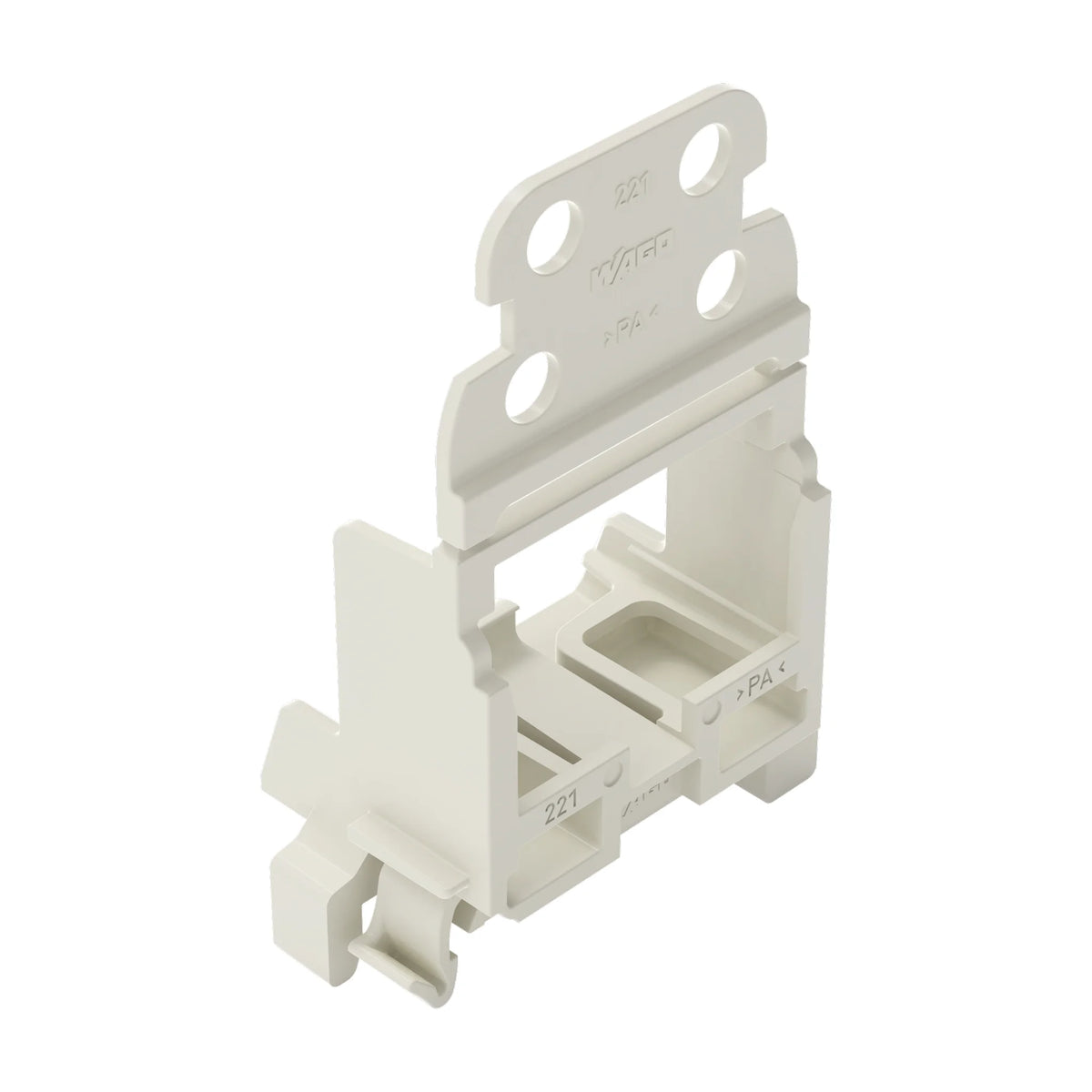 Befestigungsadapter Serie 221 mit Rastfuß oder für Tragschiene 15/35
