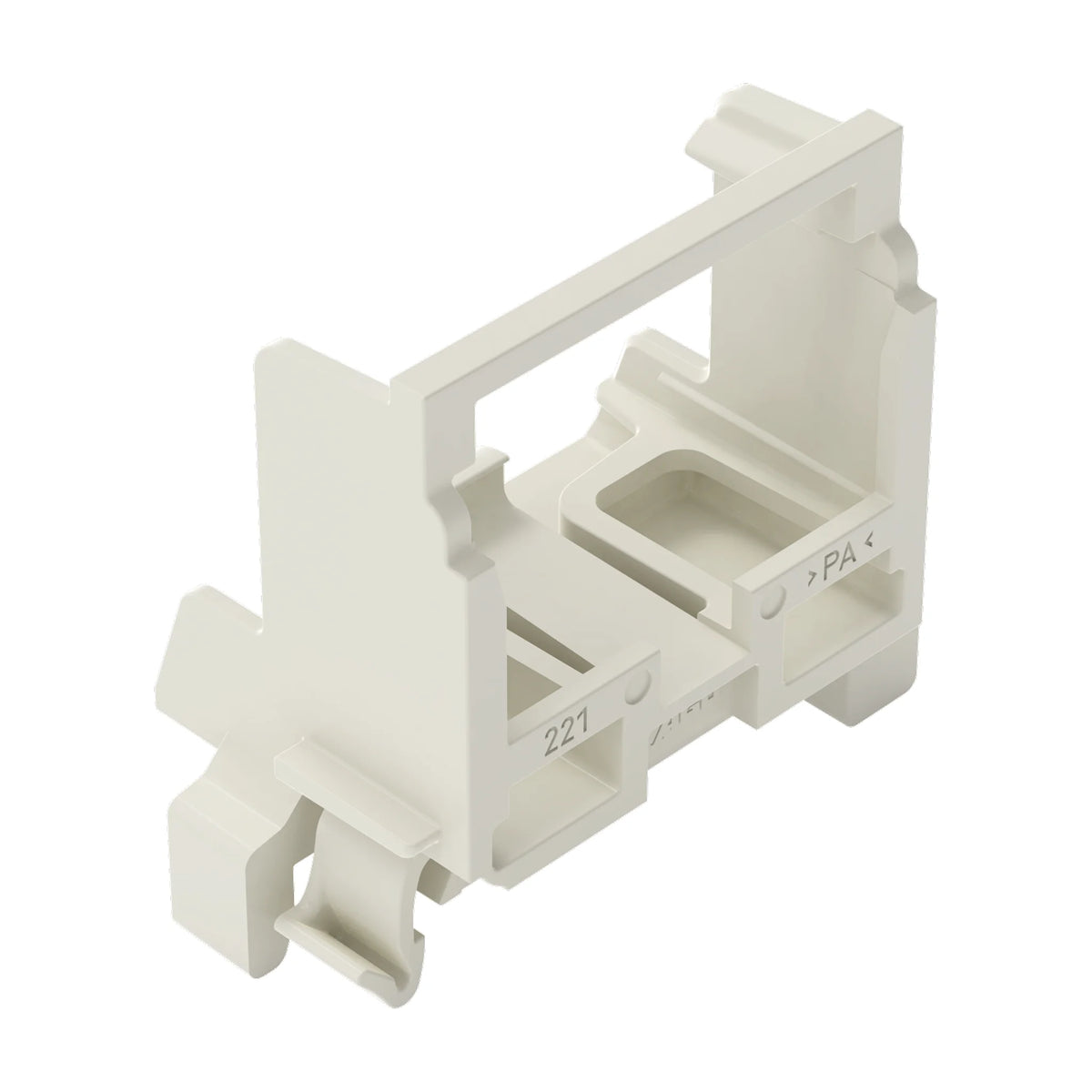Befestigungsadapter Serie 221 mit Rastfuß oder für Tragschiene 15/35