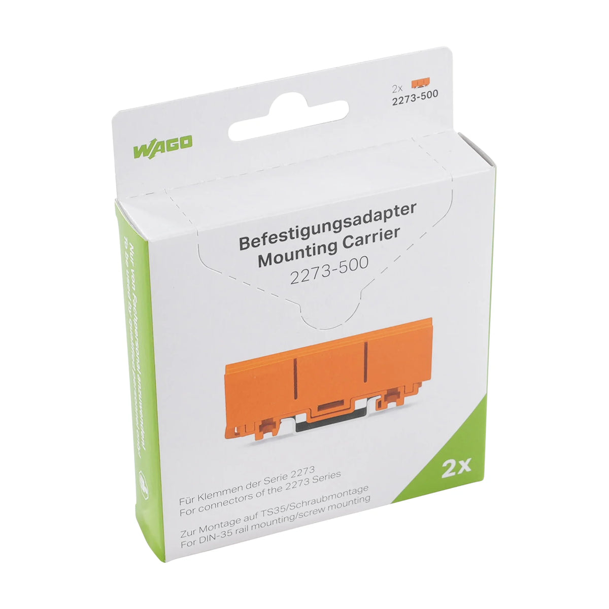 Befestigungsadapter 2273-500 für Verbindungsdosenklemmen, TS 35