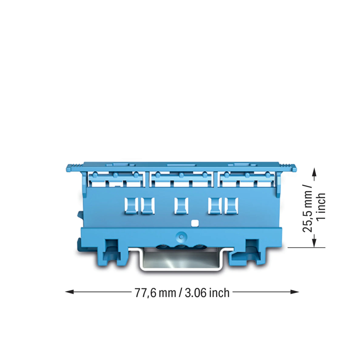 Befestigungsadapter 221-500 / 221-510, TS 35 oder Schraubmontage