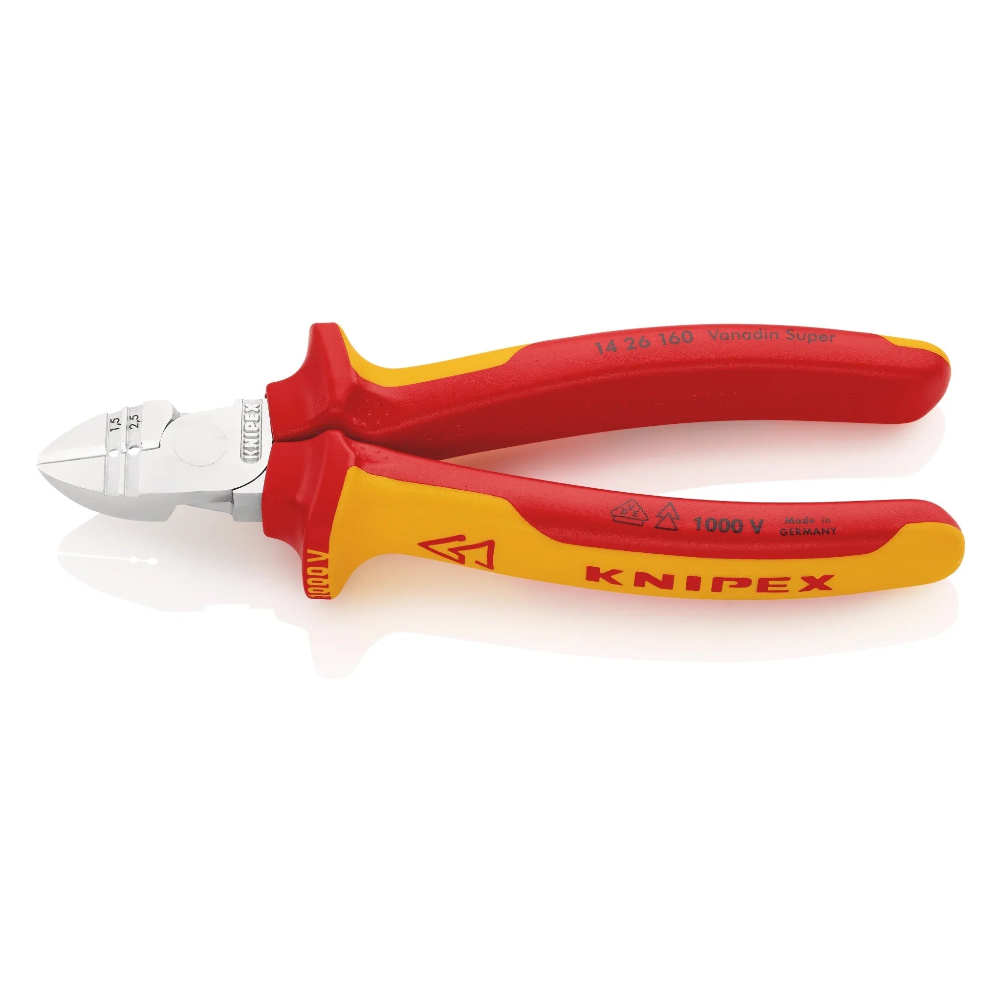 Abisolier-Seitenschneider 14 26 160 von Knipex bei Kabelkaufhaus