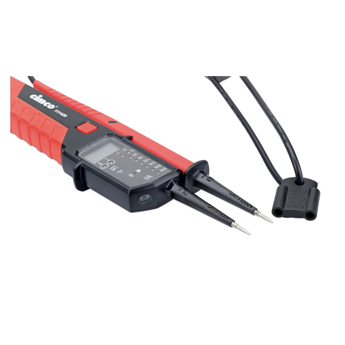 AC/DC-Spannungsprüfer 2-polig, 690 V oder 1.000 V AC/1.500 V DC von Cimco Werkzeuge bei Kabelkaufhaus - 4021103114384 - 111438 - Spannungsprüfer