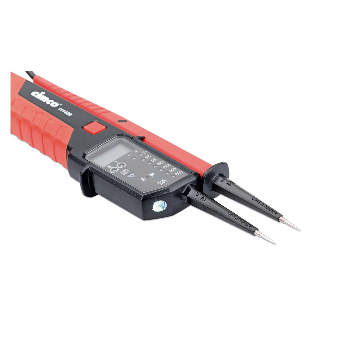 AC/DC-Spannungsprüfer 2-polig, 690 V oder 1.000 V AC/1.500 V DC von Cimco Werkzeuge bei Kabelkaufhaus - 4021103114384 - 111438 - Spannungsprüfer
