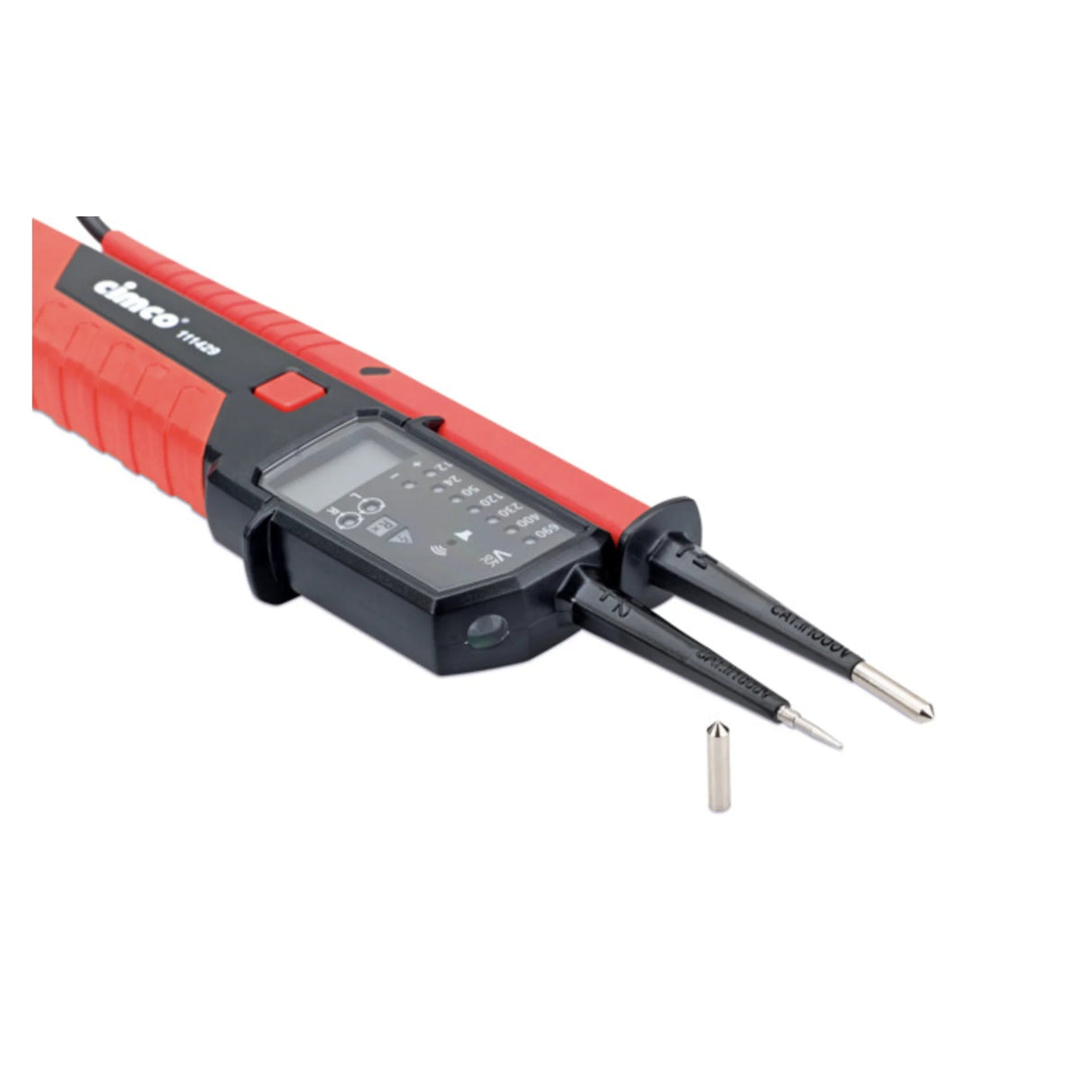 AC/DC-Spannungsprüfer 2-polig, 690 V oder 1.000 V AC/1.500 V DC von Cimco Werkzeuge bei Kabelkaufhaus - 4021103114384 - 111438 - Spannungsprüfer