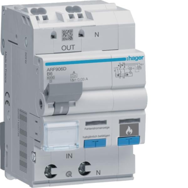 Brandschutzschalter mit FI/LS ARF 1P+N Typ A 6 kA – Produktbild