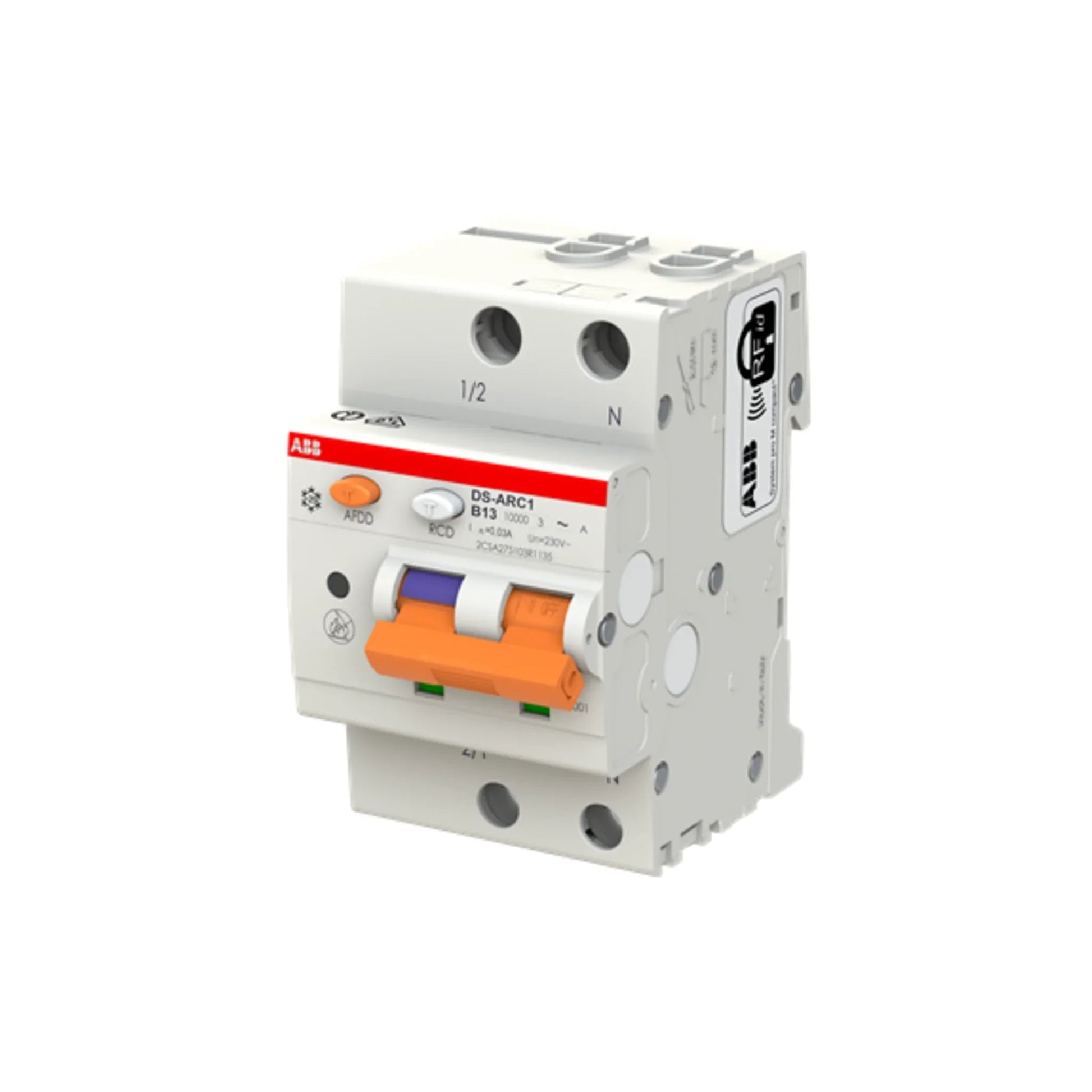 Brandschutzschalter mit FI/LS DS-ARC1 M 1P+N Typ A 10 kA – Produktbild Ansicht rechts