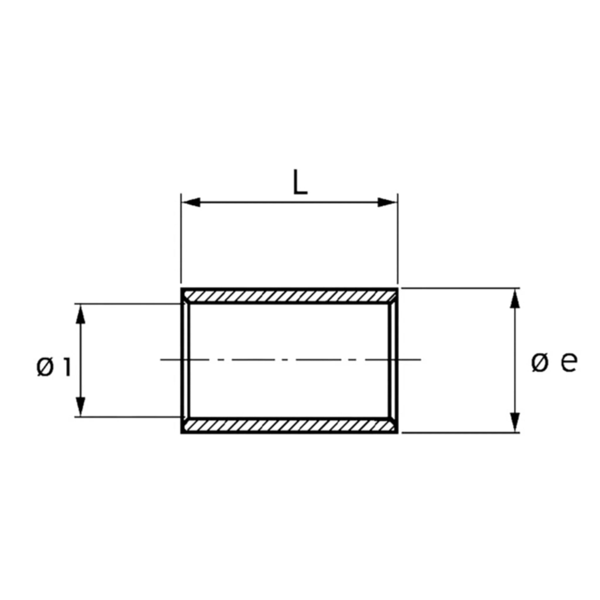 Strichzeichnung Parallelverbinder unisoliert Cimco 183180