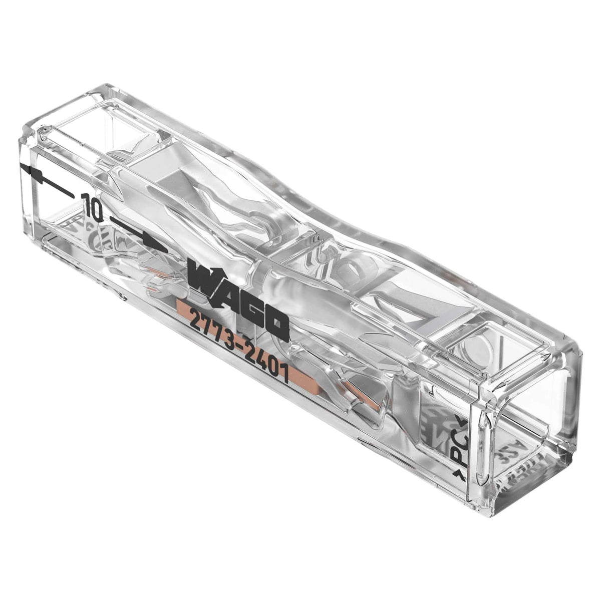 Durchgangsverbinder zum Stecken Serie 2773, 0,75–4 mm², 450 V / 32 A von WAGO Klemmen bei Kabelkaufhaus - 4066966321630 - 2773-2401 - Steckklemme
