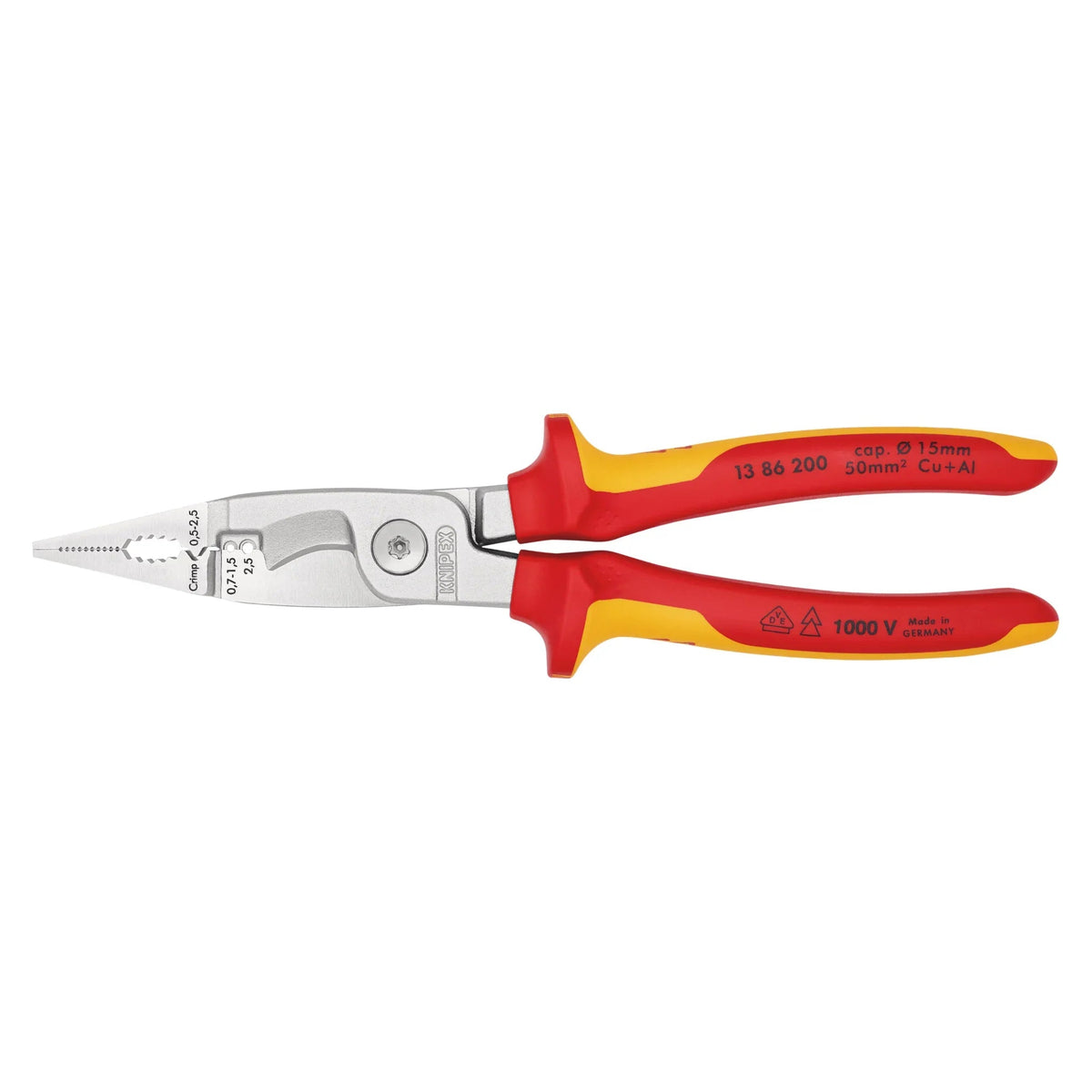 Elektro-Installationszange 13 86 200 von Knipex bei Kabelkaufhaus – Bild 2