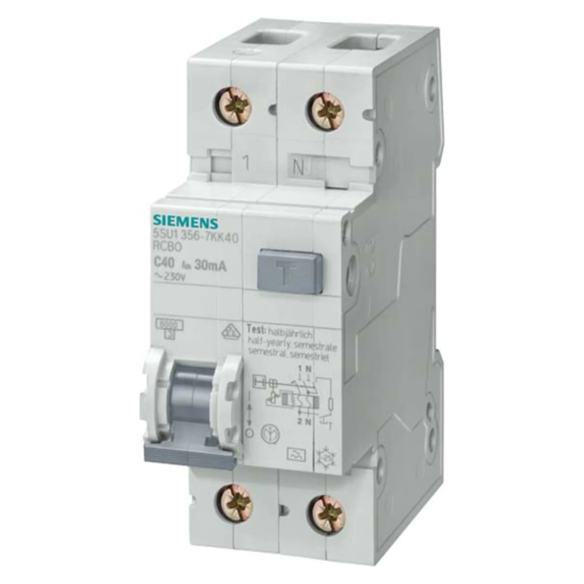 FI/LS-Schalter 5SU1 1P+N Typ A 4,5 kA - Siemens - Kabelkaufhaus