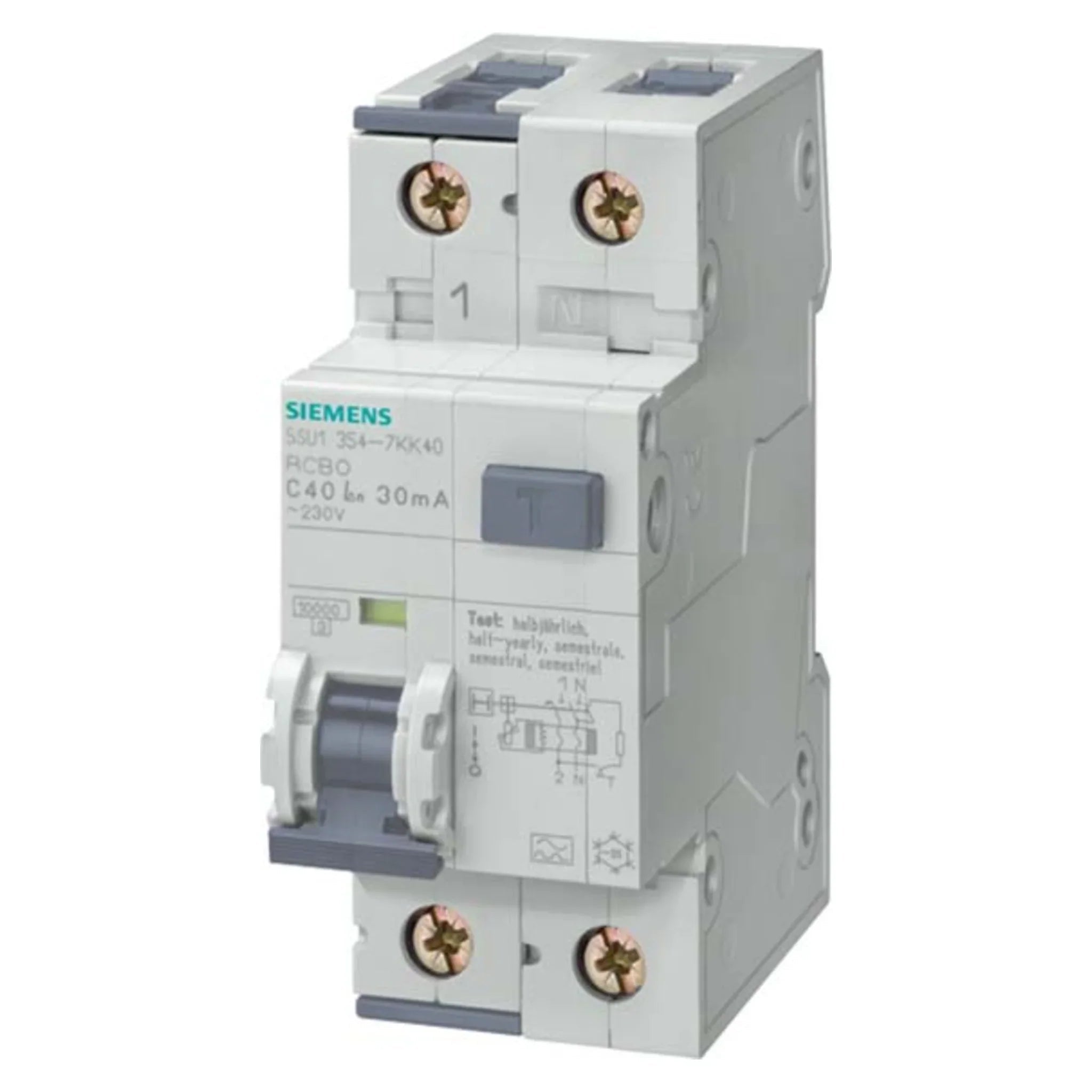 FI/LS-Schalter 5SU1 1P+N Typ AC 10 kA - Siemens - Kabelkaufhaus