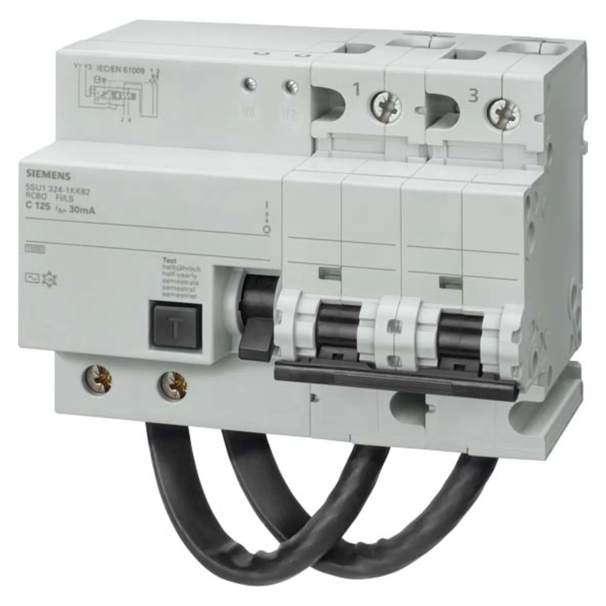 FI/LS-Schalter 5SU1 2P Typ A 10 kA, selektiv - Siemens - Kabelkaufhaus