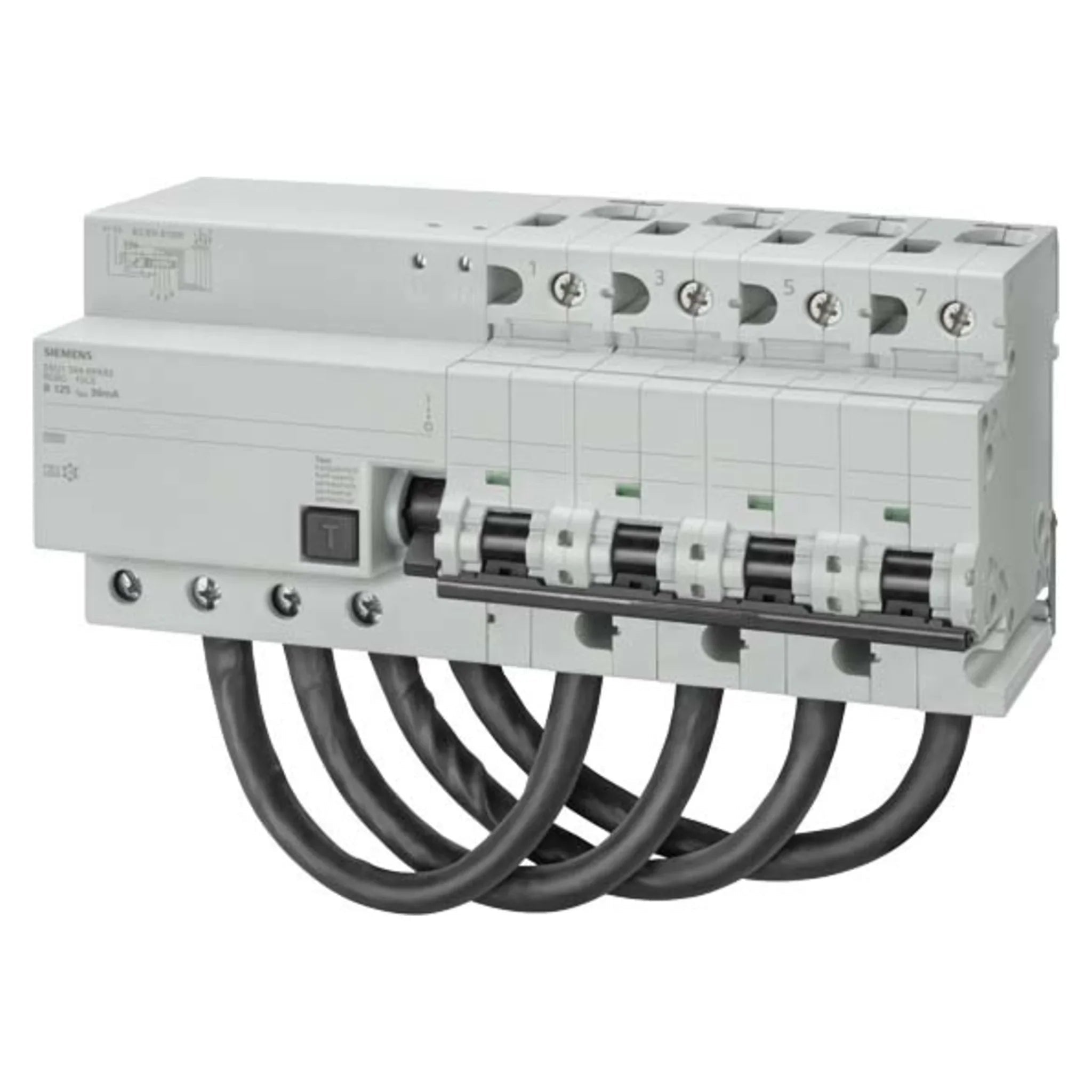 FI/LS-Schalter 5SU1 4P Typ B 10 kA, 480 V - Siemens - Kabelkaufhaus