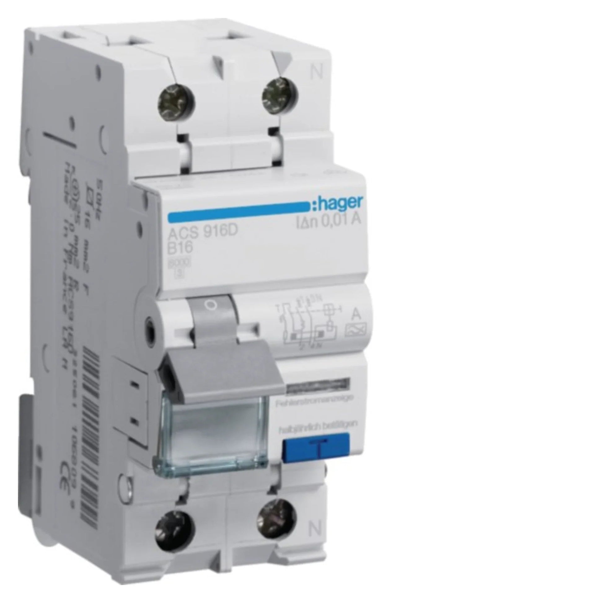 FI/LS-Schalter ACS 1P+N Typ A 6 kA - Hager - Kabelkaufhaus