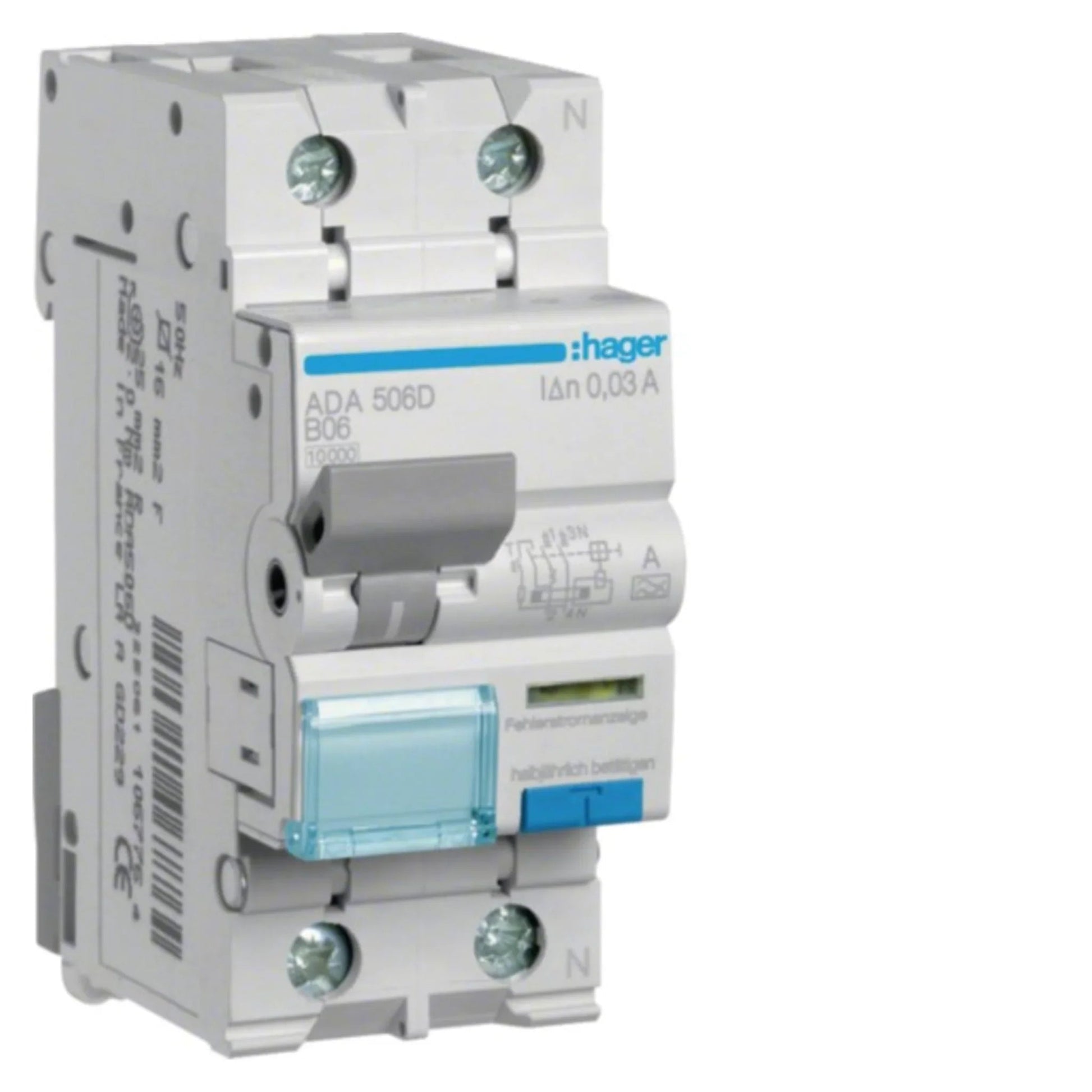 FI/LS-Schalter ADA 1P+N Typ A 10 kA – Produktbild