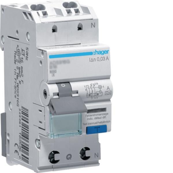 FI/LS-Schalter ADS 1P+N Typ A 6 kA, 127 V – Produktbild