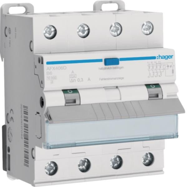 FI/LS-Schalter AFX 4P Typ A 10 kA – Produktbild