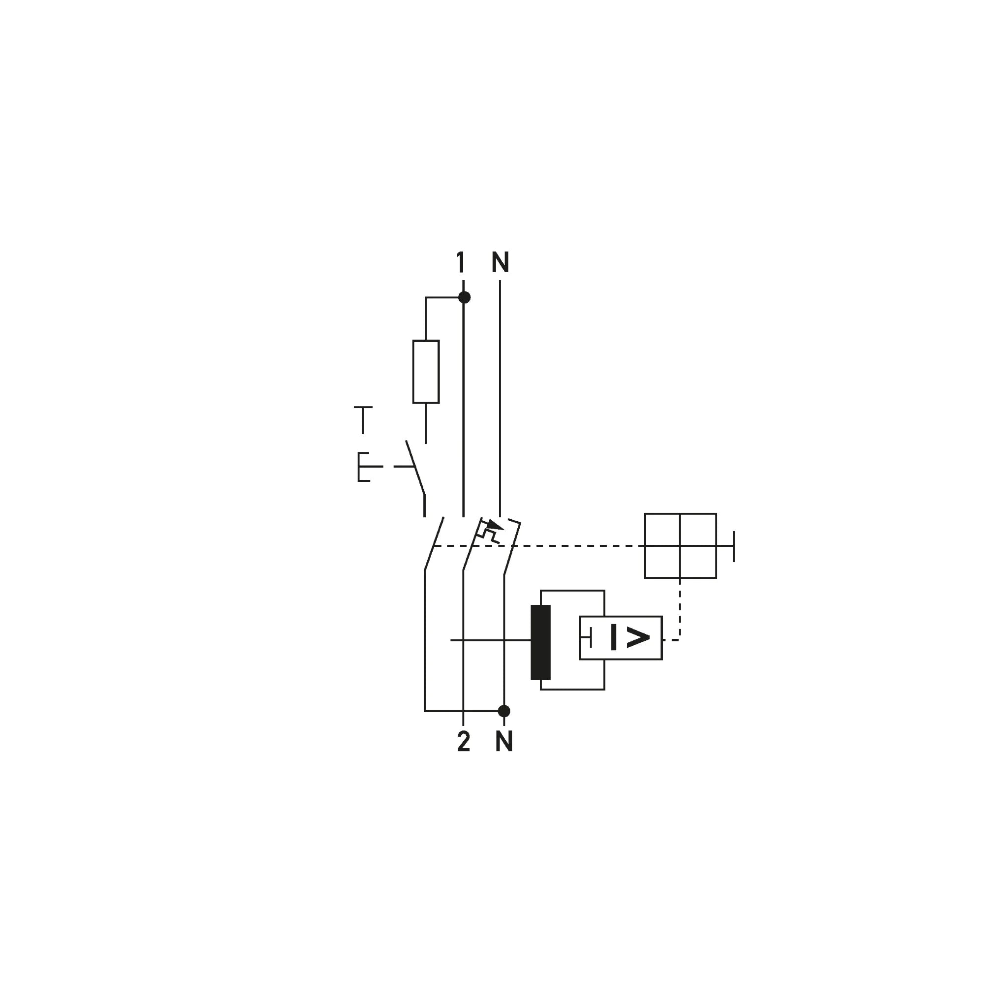 FI/LS-Schalter DRCBO 3 1P+N Typ A 10 kA – Schaltbild