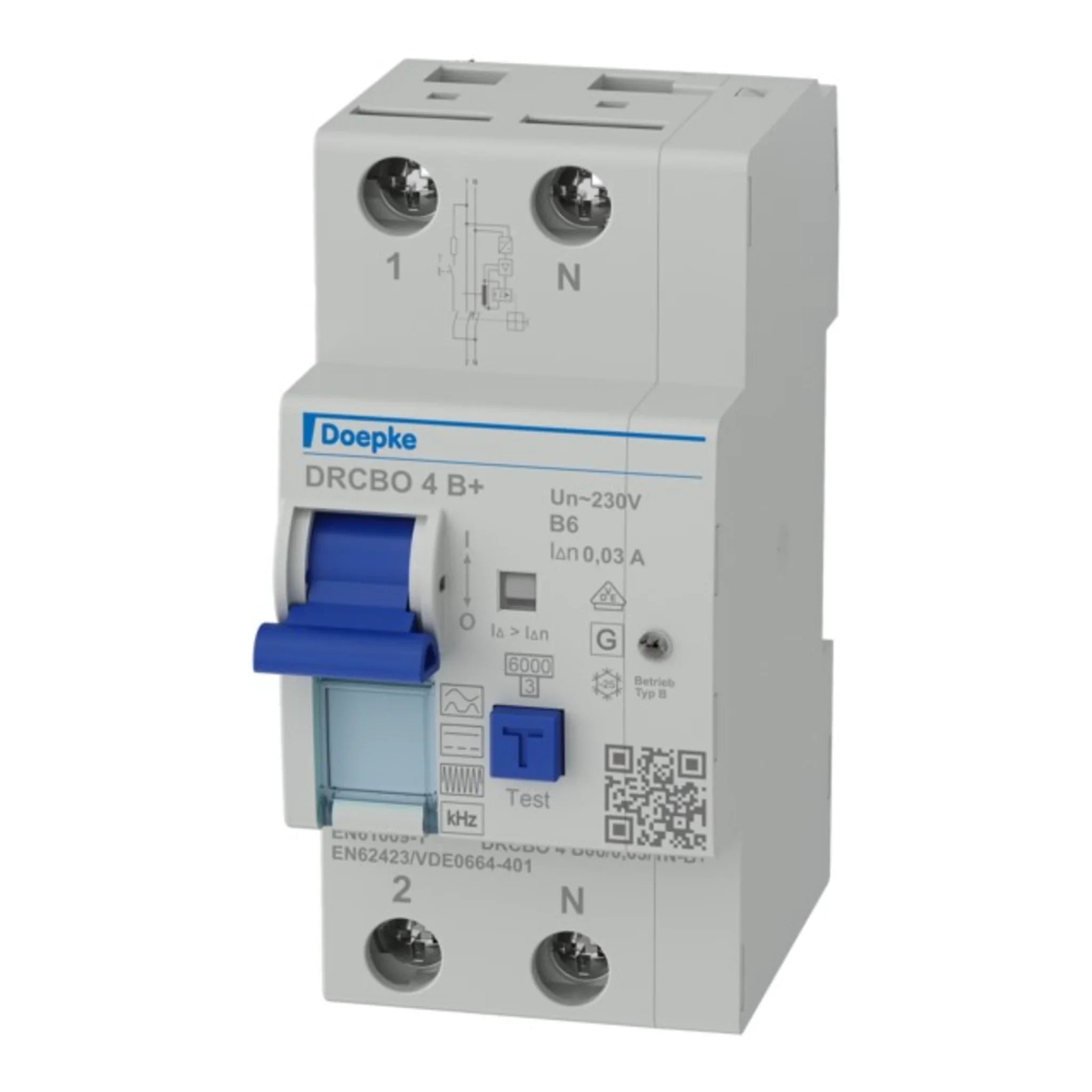 FI/LS-Schalter DRCBO 4 1P+N Typ B+ 6 kA – Produktbild