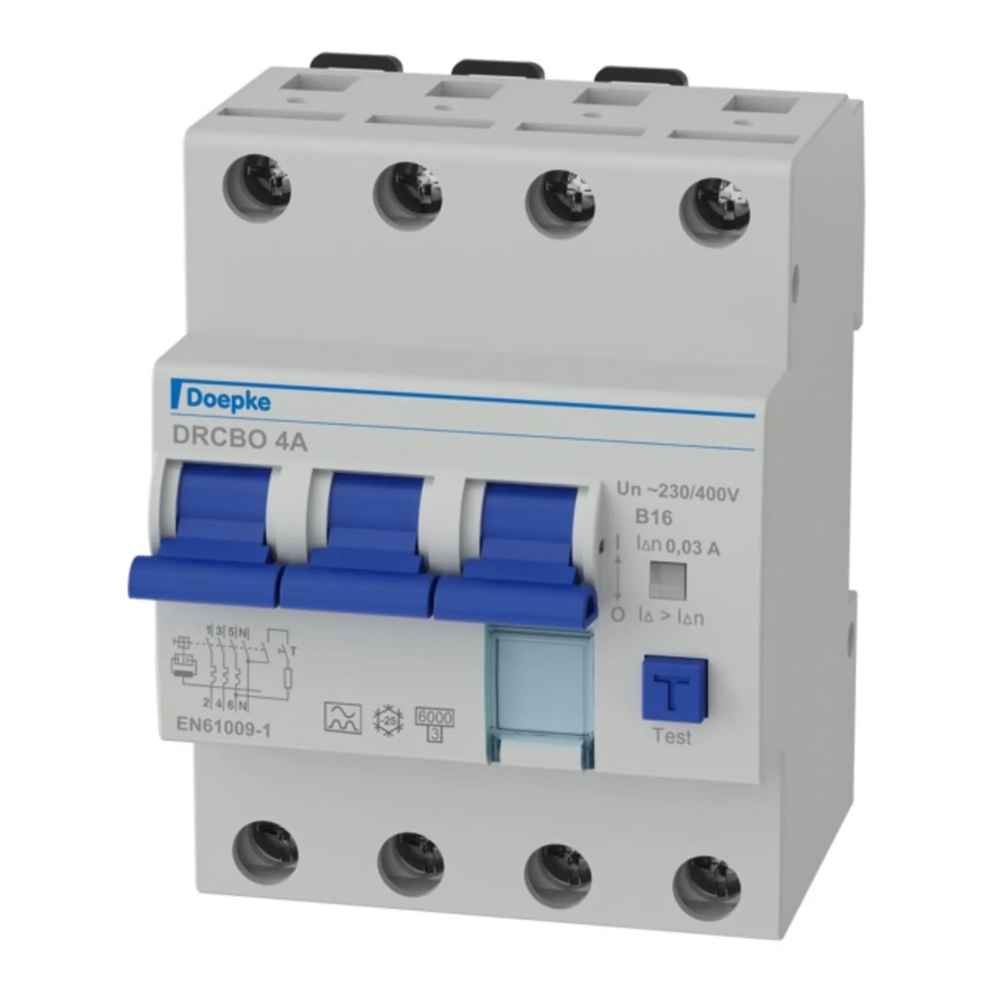 FI/LS-Schalter DRCBO 4 3P+N Typ A 6 kA - Doepke - Kabelkaufhaus
