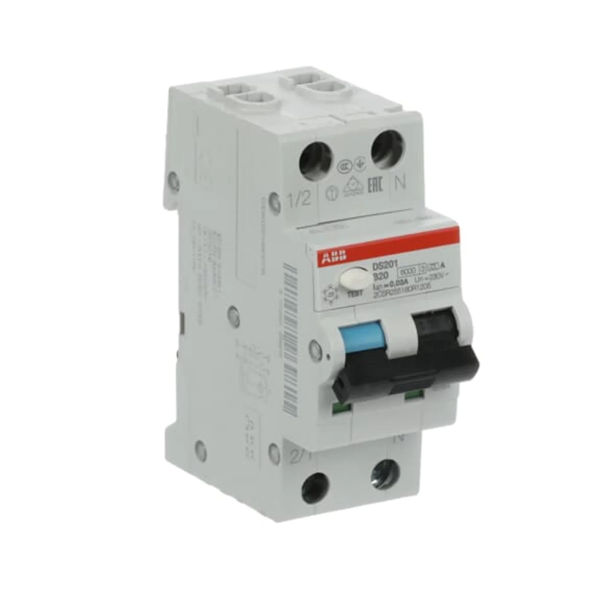FI/LS-Schalter DS201 1P+N Typ A 6 kA – Produktbild Ansicht links