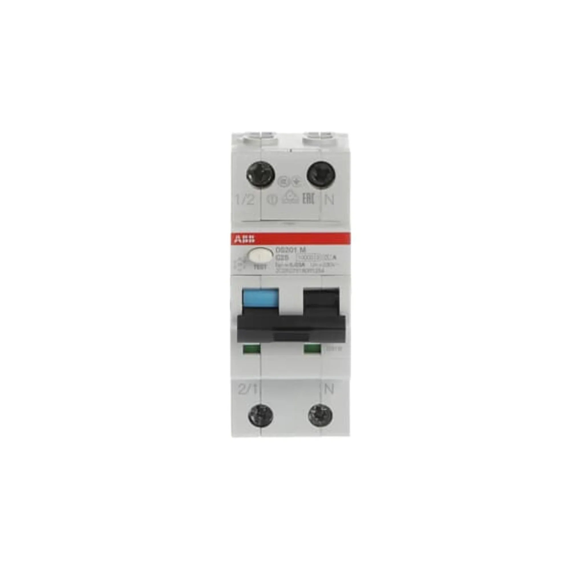 FI/LS-Schalter DS201 M 1P+N Typ A 10 kA – Produktbild Vorderseite