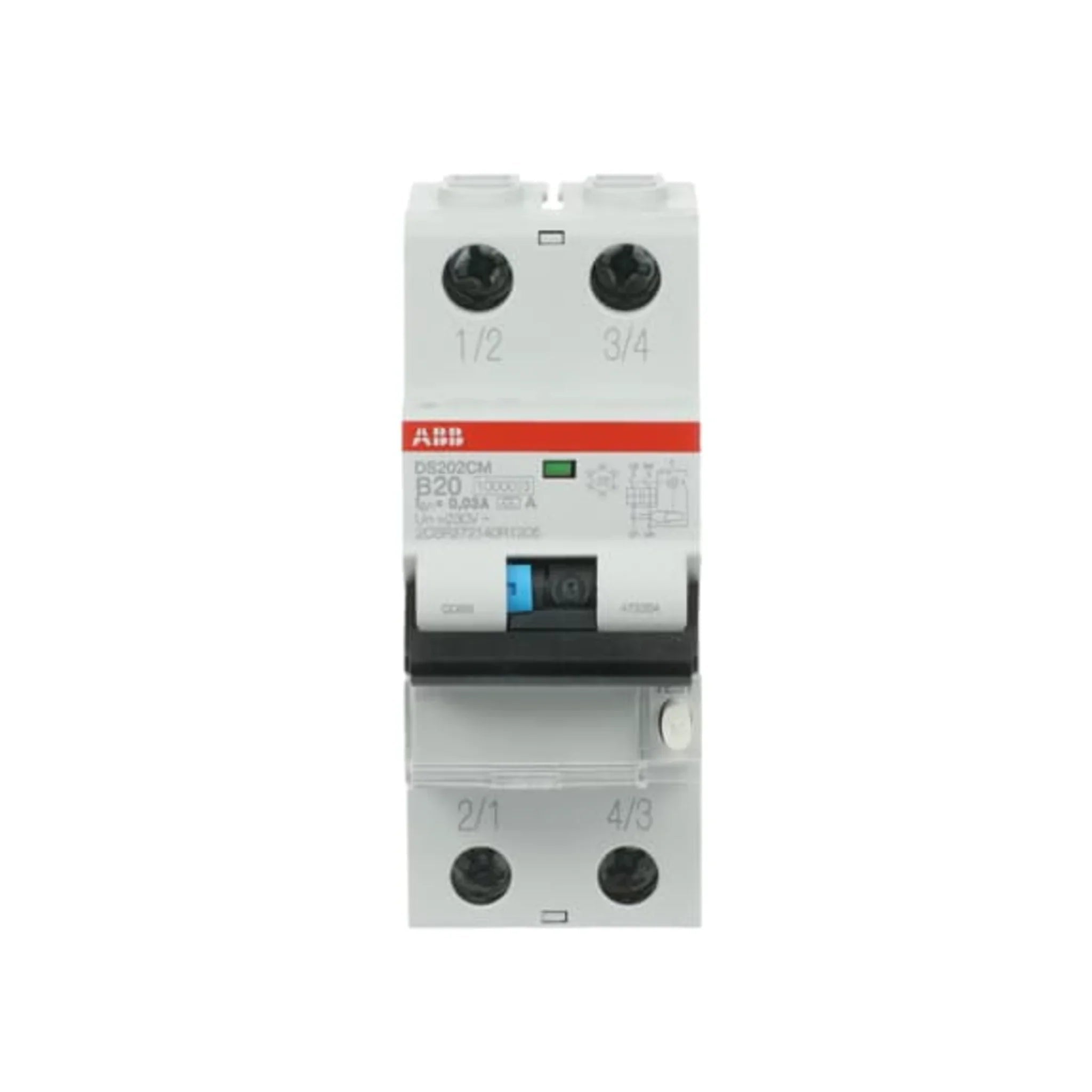 FI/LS-Schalter DS202C M 2P Typ A 10 kA – Produktbild