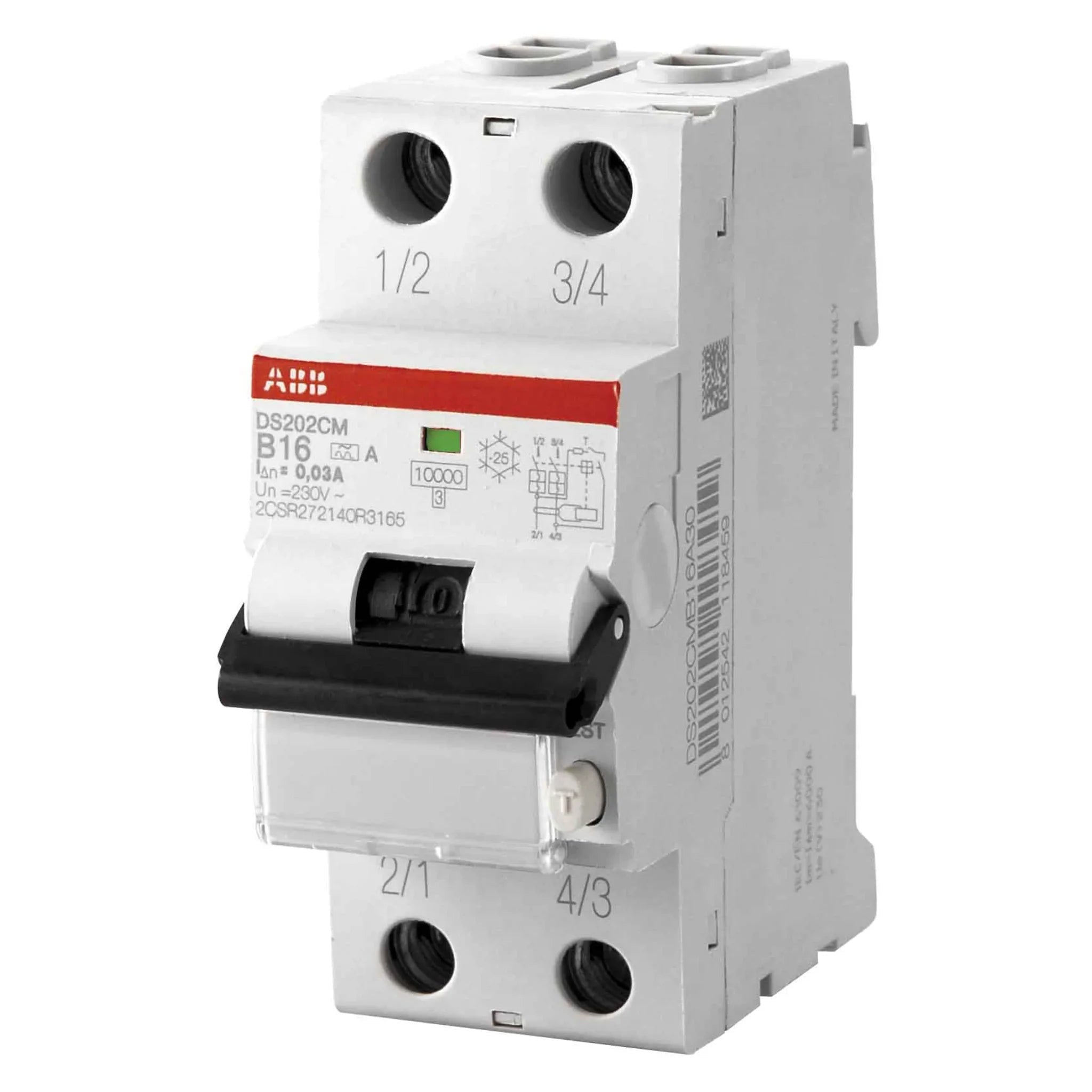 FI/LS-Schalter DS202C M 2P Typ A 10 kA - ABB - Kabelkaufhaus
