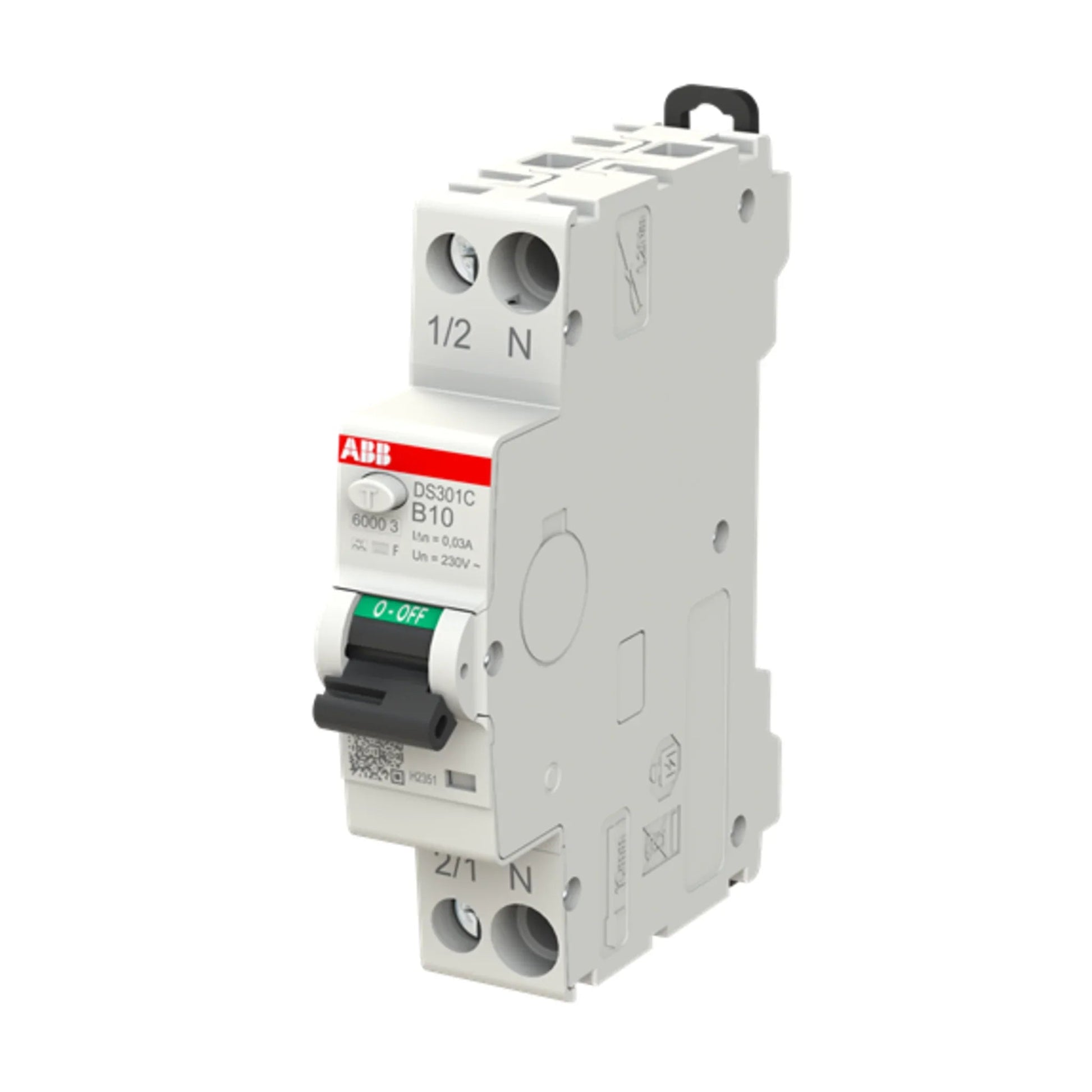 FI/LS-Schalter DS301C 1P+N Typ F 6 kA – Produktbild Ansicht rechts