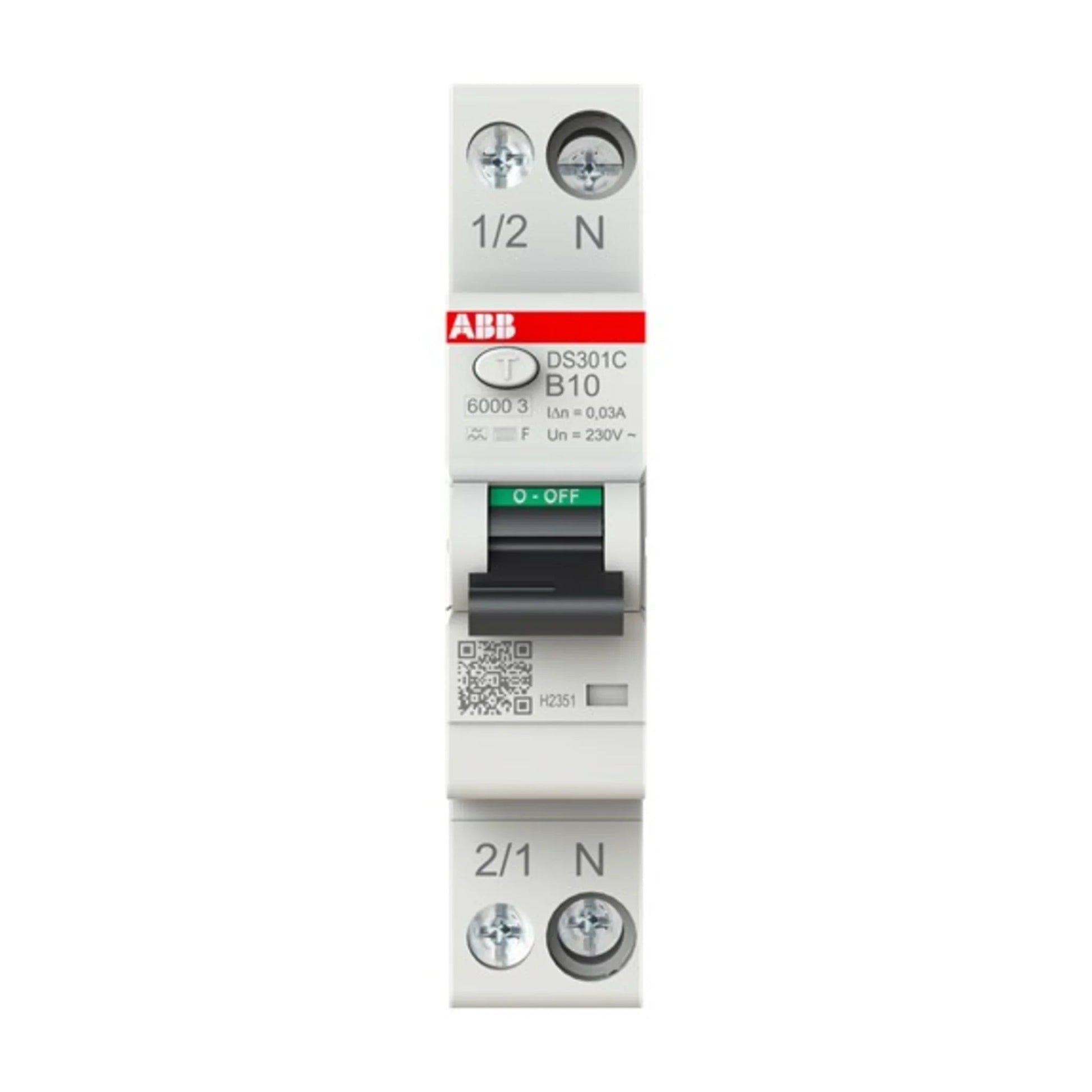 FI/LS-Schalter DS301C 1P+N Typ F 6 kA – Produktbild