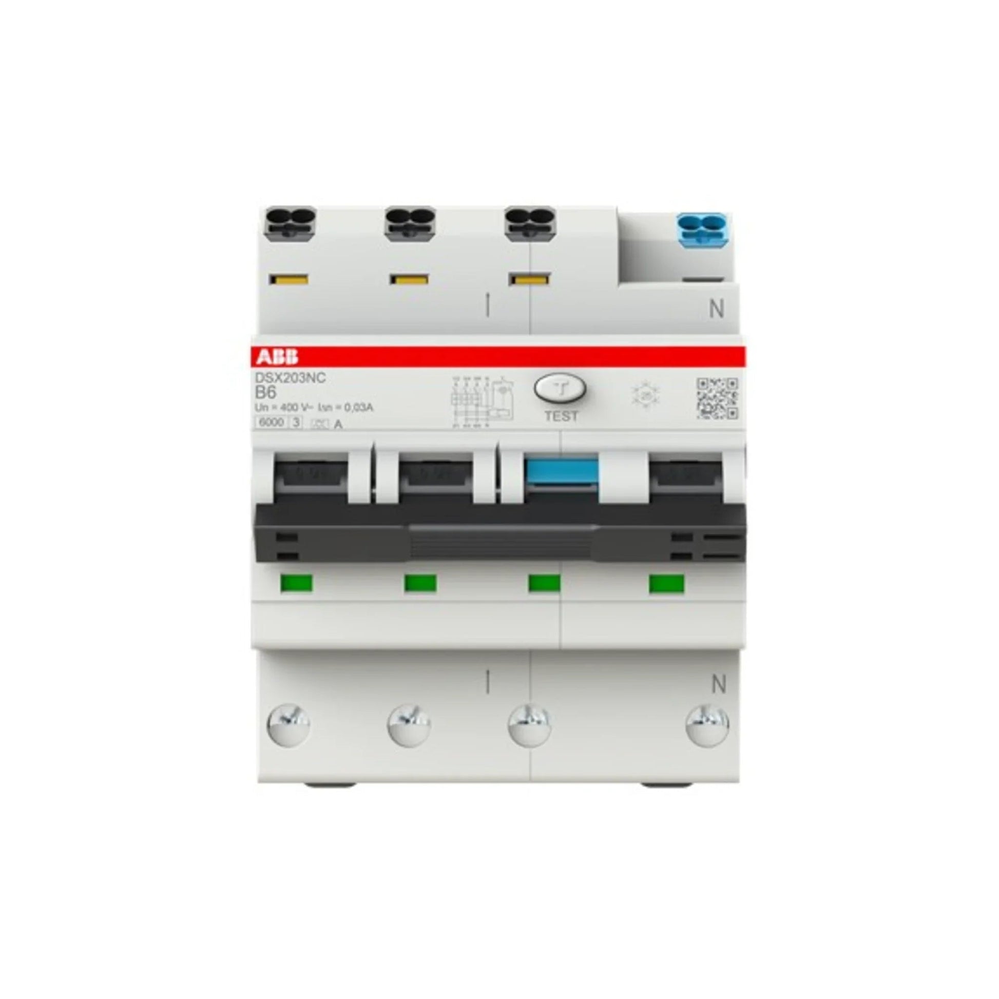 FI/LS-Schalter DSX203NC 3P+N Typ A 6 kA - ABB - Kabelkaufhaus