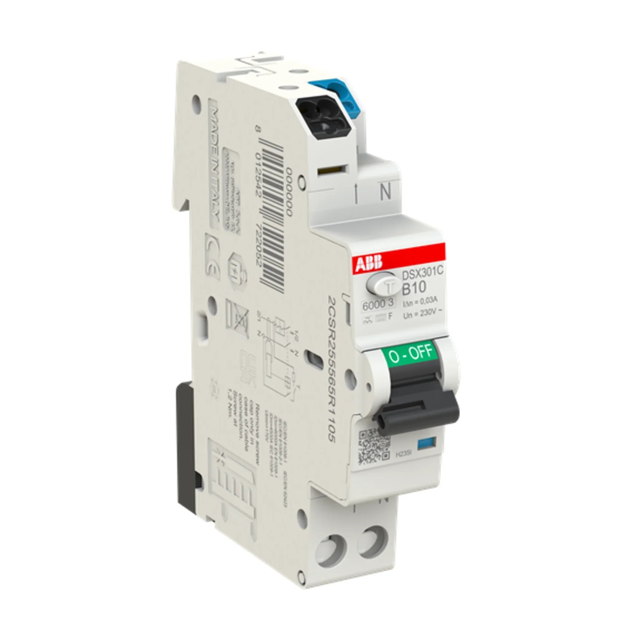 FI/LS-Schalter DSX301C 1P+N Typ F 6 kA – Produktbild Ansicht links