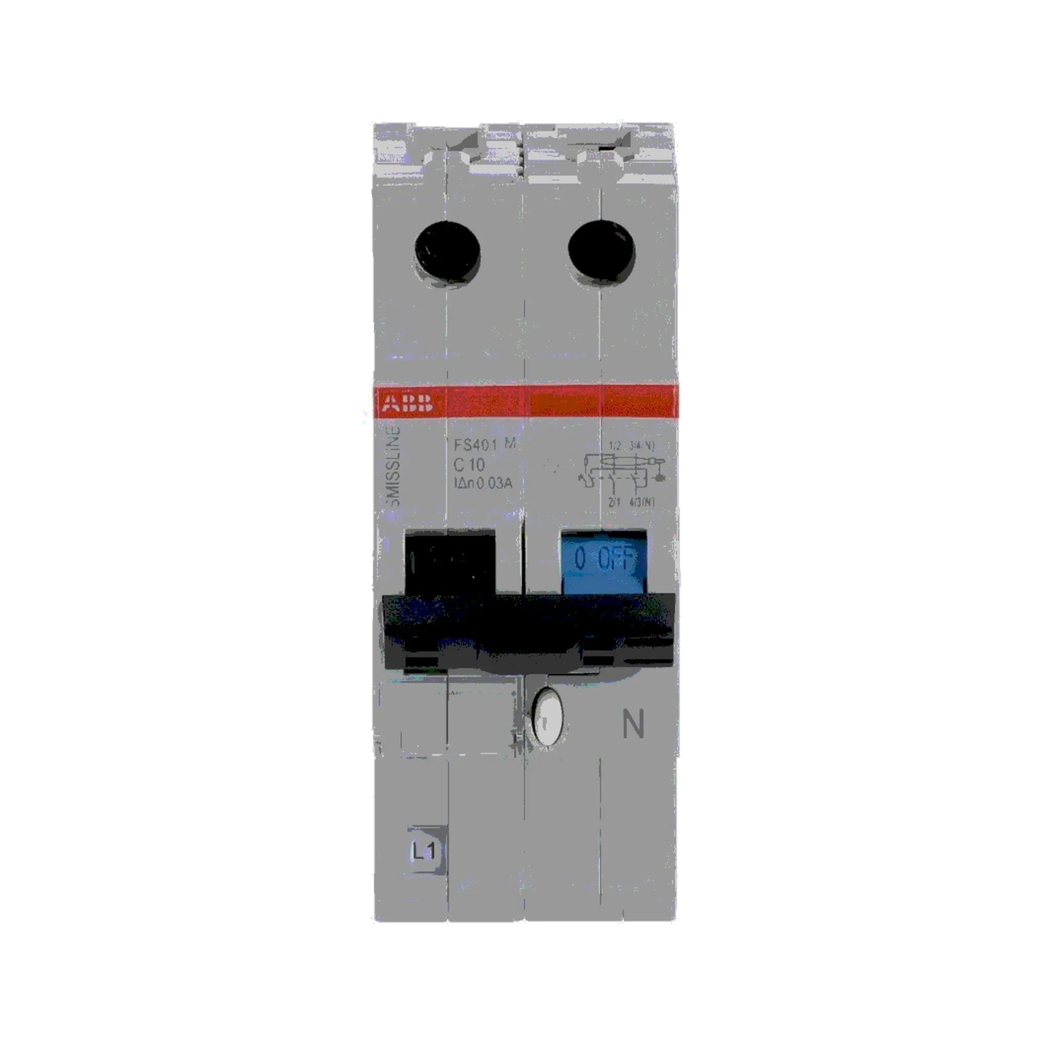 FI/LS-Schalter FS401 1P+N Typ A 10 kA – 360° Ansicht