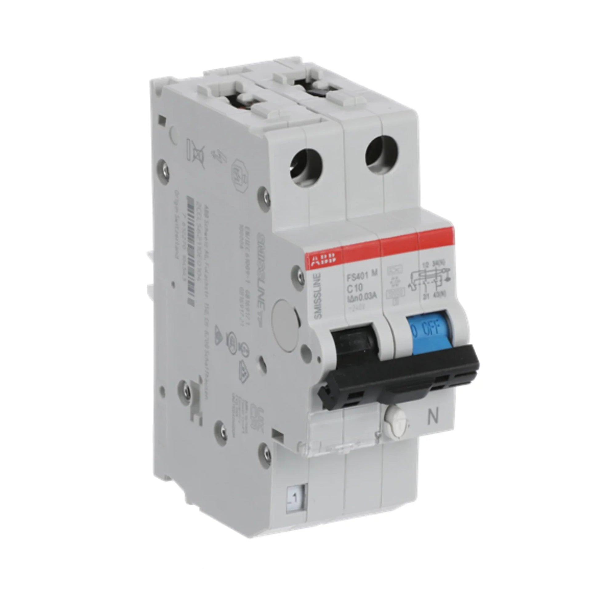 FI/LS-Schalter FS401 1P+N Typ A 10 kA – Produktbild Ansicht links