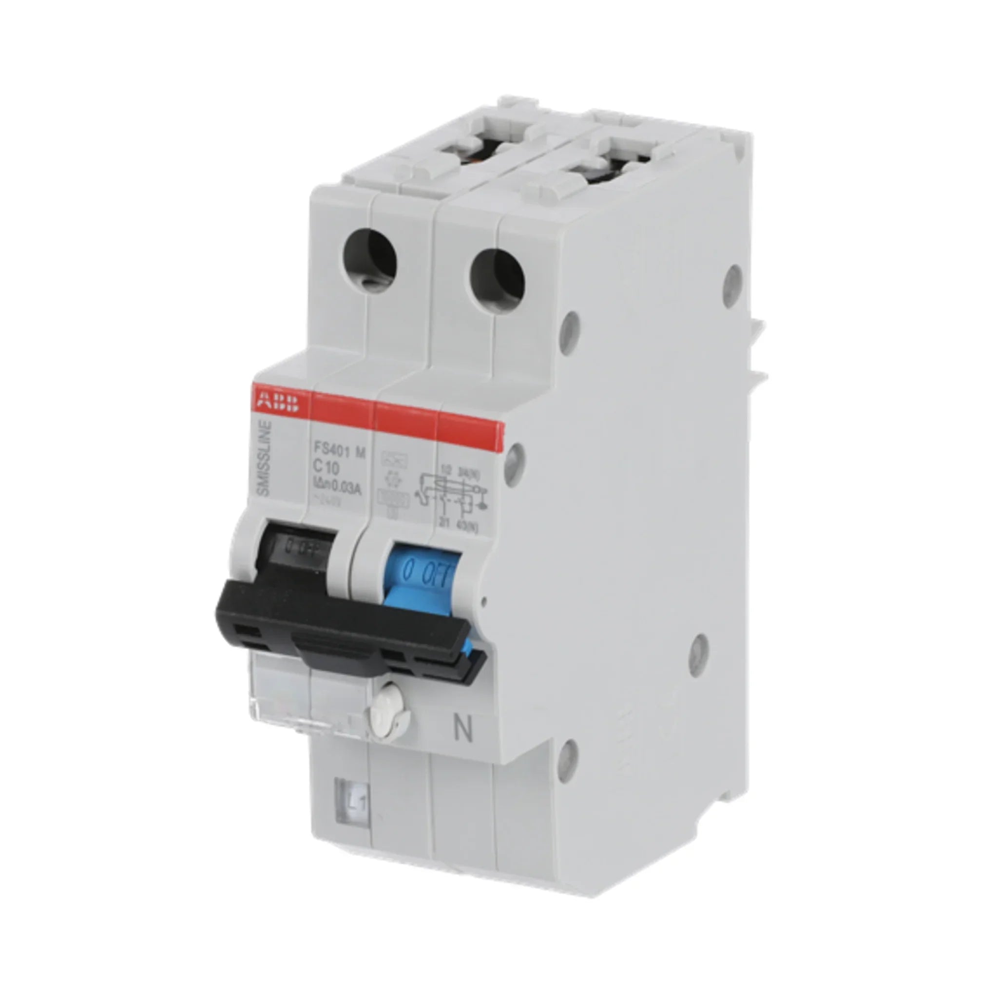 FI/LS-Schalter FS401 1P+N Typ A 10 kA – Produktbild Ansicht rechts