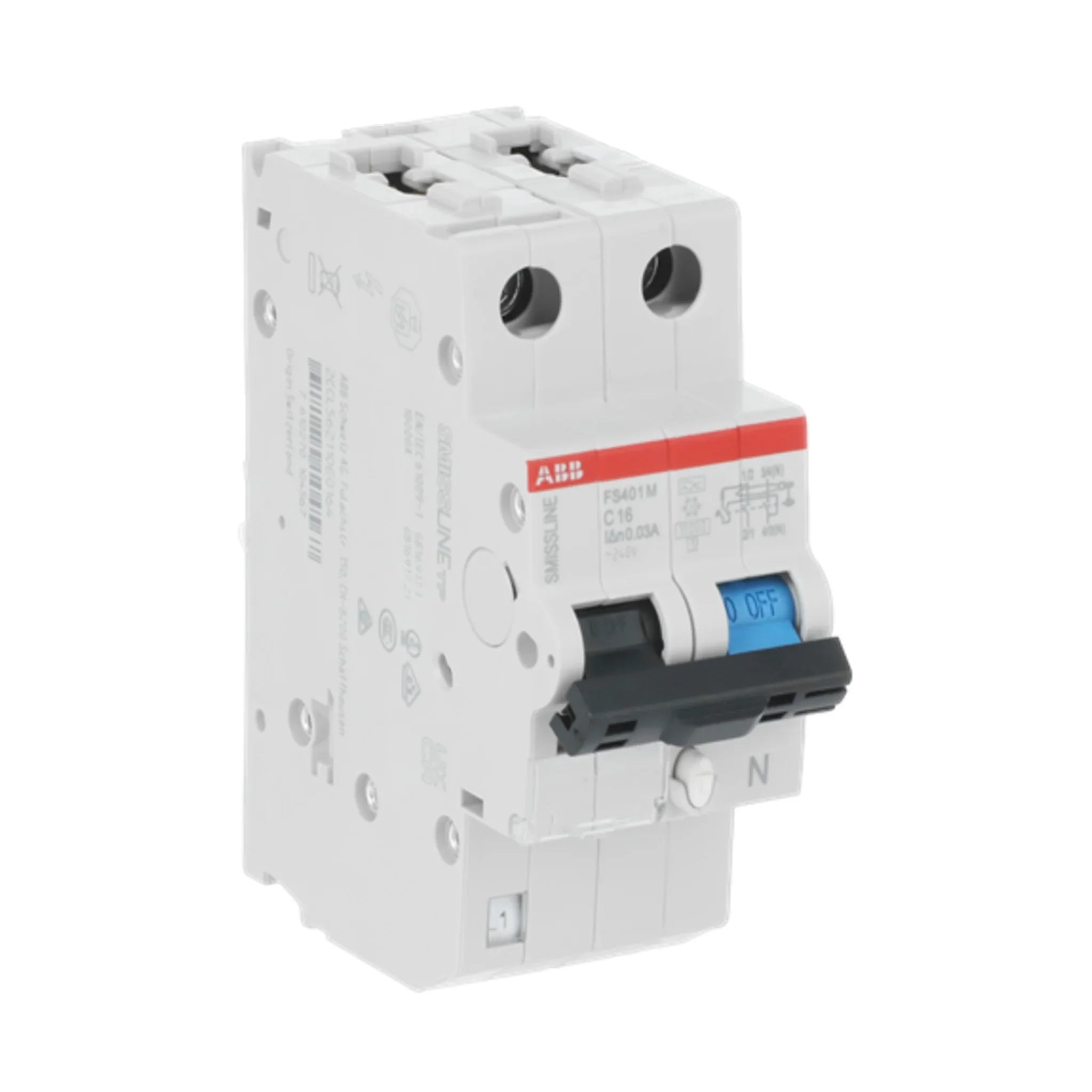 FI/LS-Schalter FS401 1P+N Typ A 6 kA – Produktbild Ansicht links