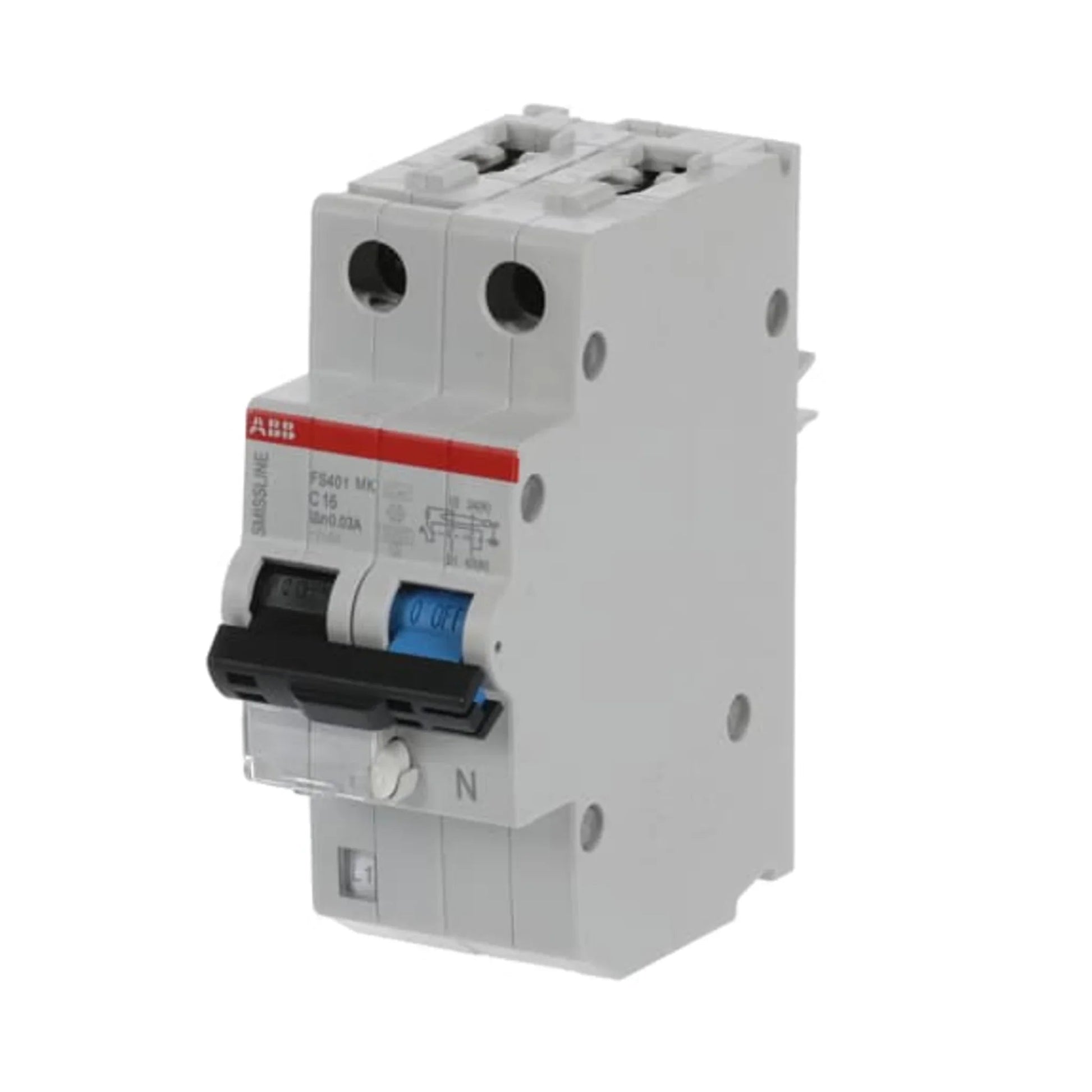 FI/LS-Schalter FS401 1P+N Typ F 10 kA – Produktbild Ansicht rechts