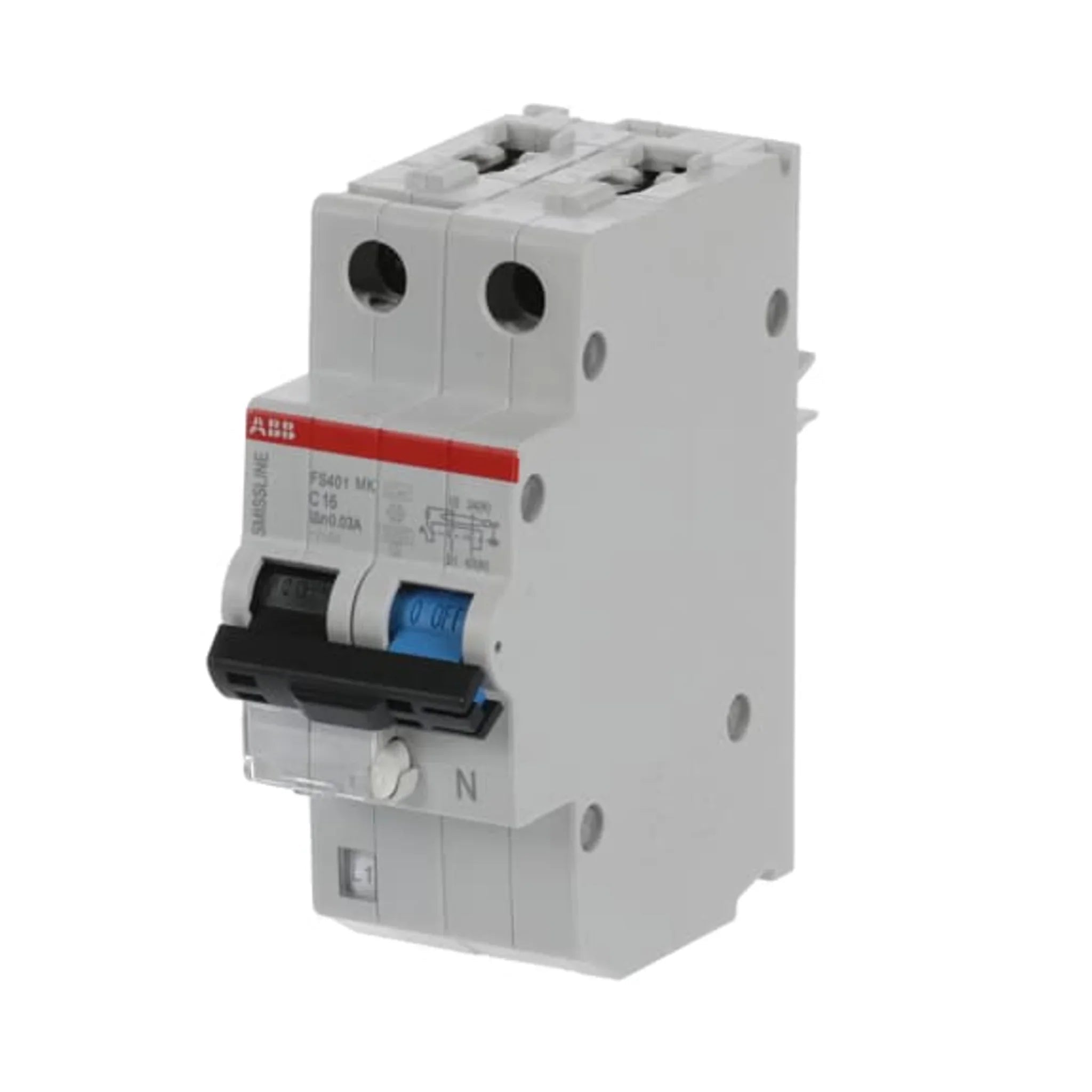 FI/LS-Schalter FS401 1P+N Typ F 10 kA – Produktbild Ansicht rechts