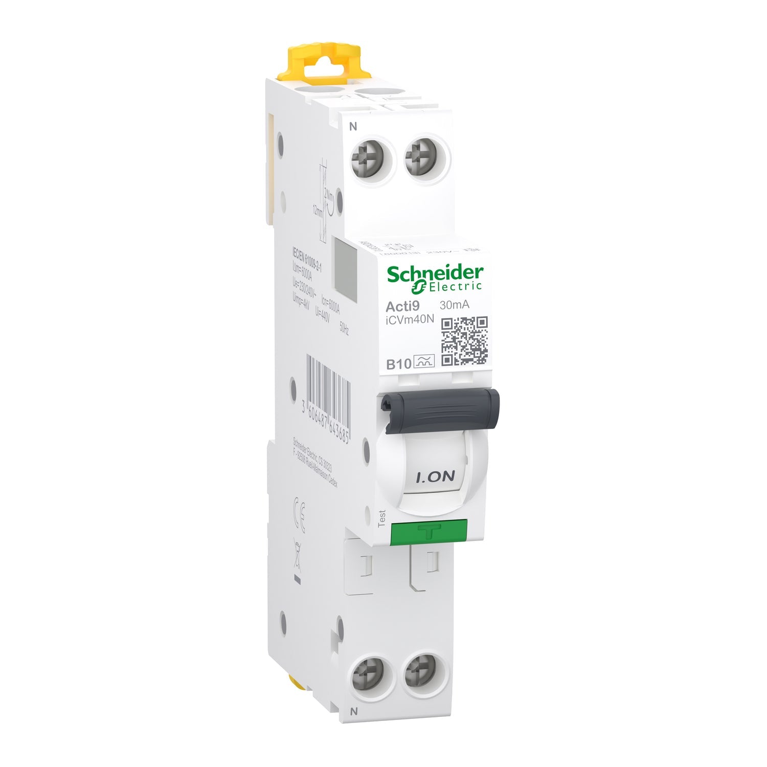 FI/LS-Schalter iCVm40 1P+N Typ A 6 kA – weitere Ansicht