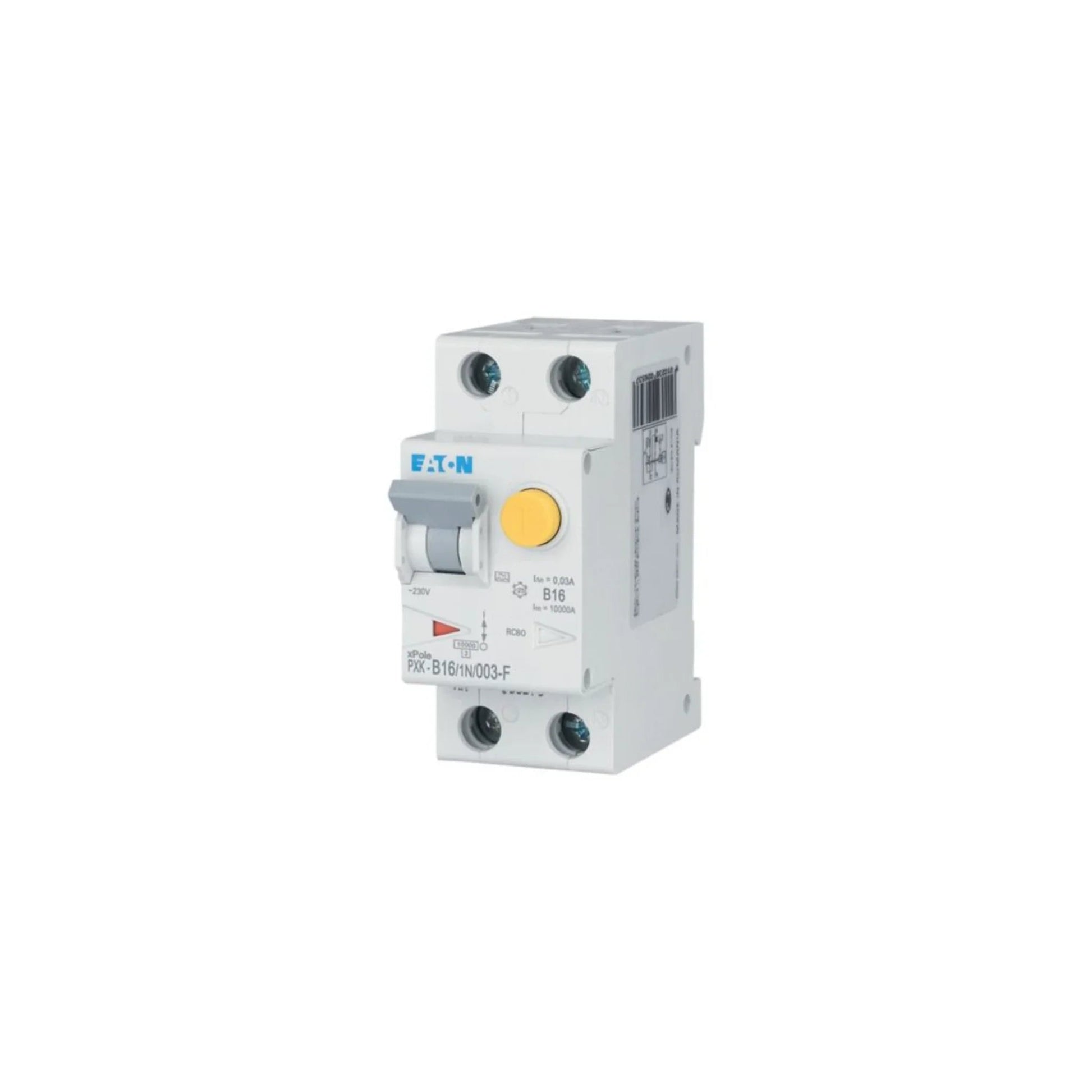 FI/LS-Schalter PXK 1P+N Typ F 10 kA – Produktbild Ansicht links