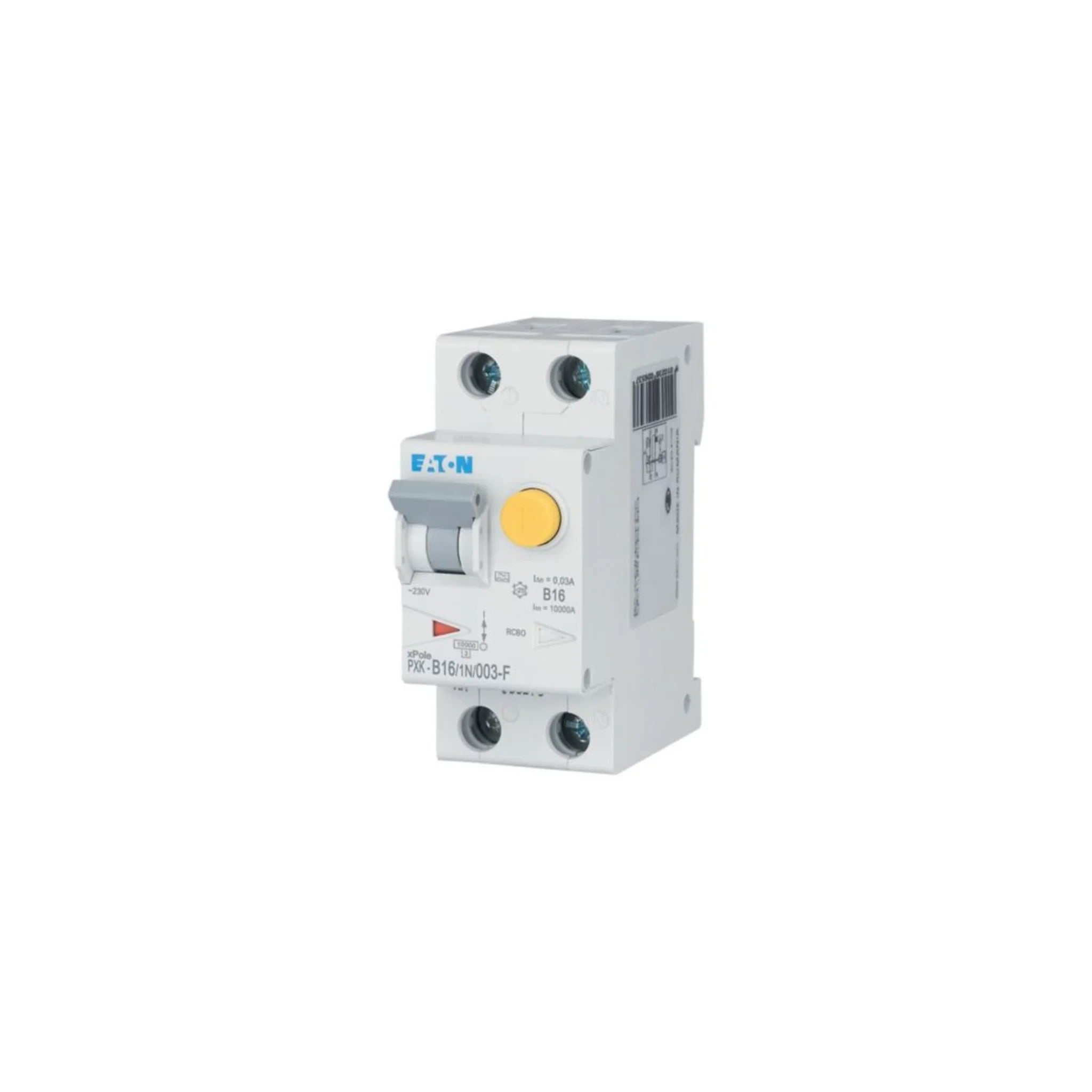 FI/LS-Schalter PXK 1P+N Typ F 10 kA – Produktbild Ansicht links