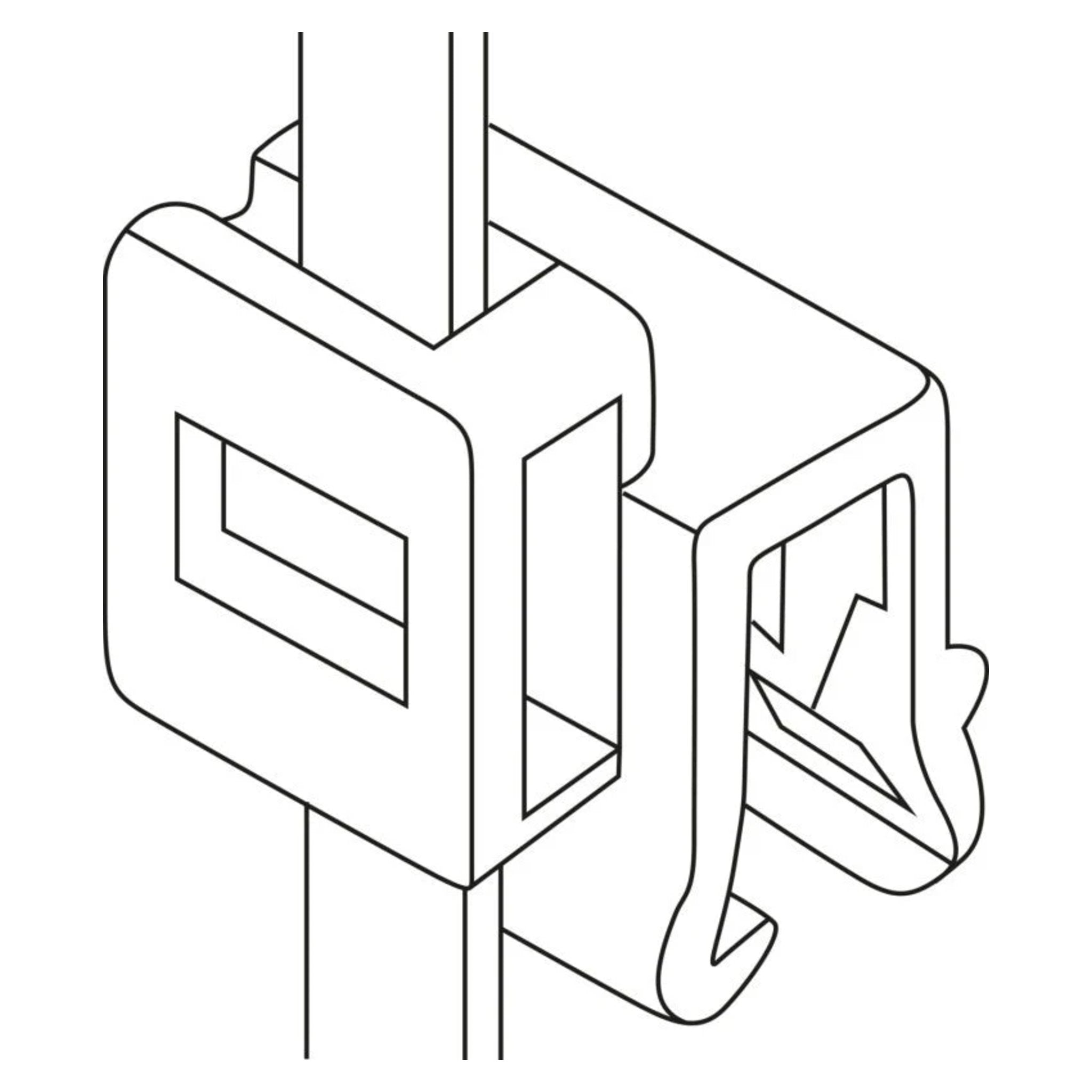 HellermannTyton Befestigungsbinder Edgeclip von HellermannTyton bei Kabelkaufhaus - 4031026203294 - 150-40591 - Kabelbinder