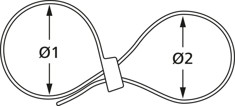 HellermannTyton Kabelbinder innenverzahnt Parallelführung von HellermannTyton bei Kabelkaufhaus - 4031026271163 - 117-00008 - Kabelbinder